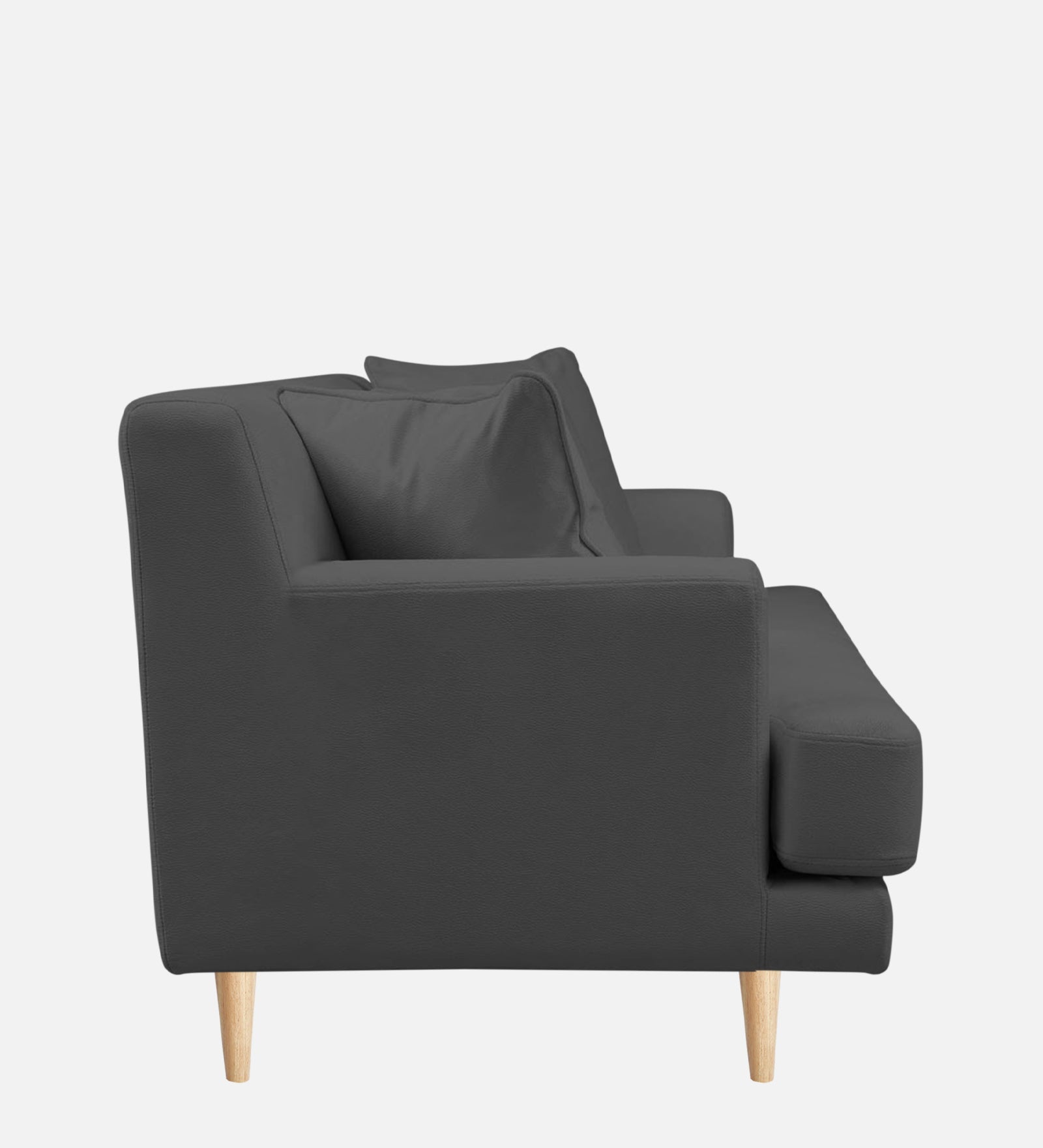 Woody Fabric 1 Seater Sofa in Dusky Grey Colour
