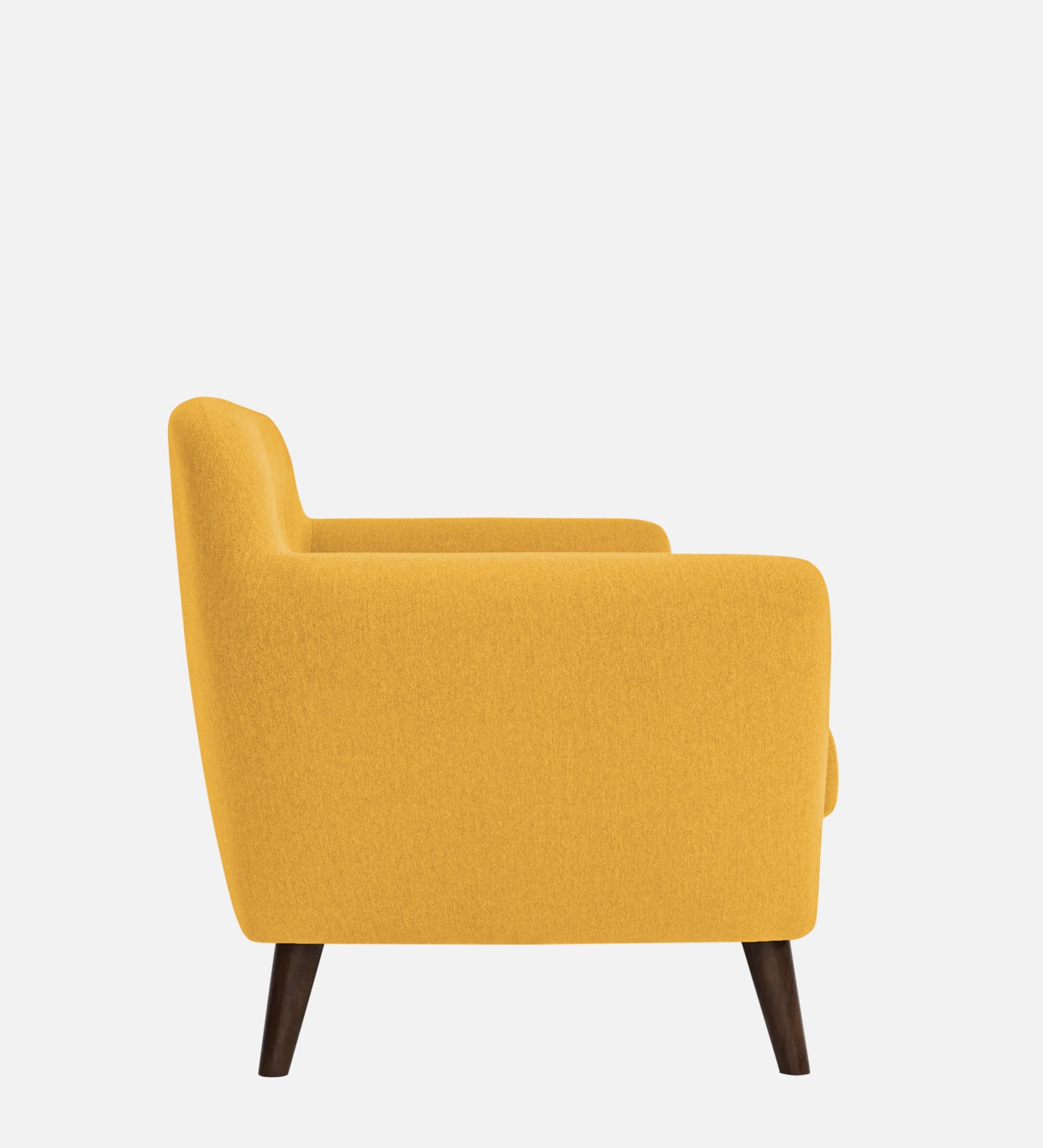 Goofy Fabric 1 Seater Sofa In Bold Yellow Colour - Febonic Living