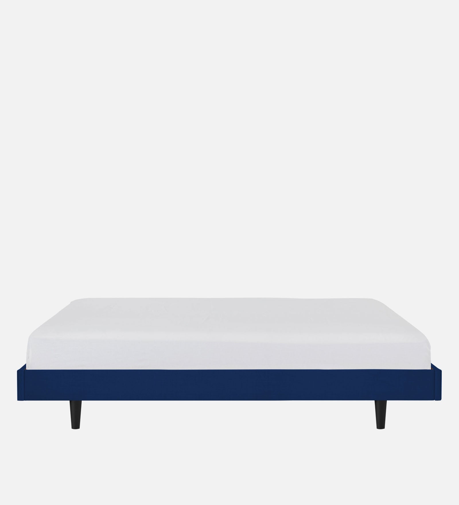 Basi Fabric Queen Size Bed In Royal Blue Colour - Febonic Living