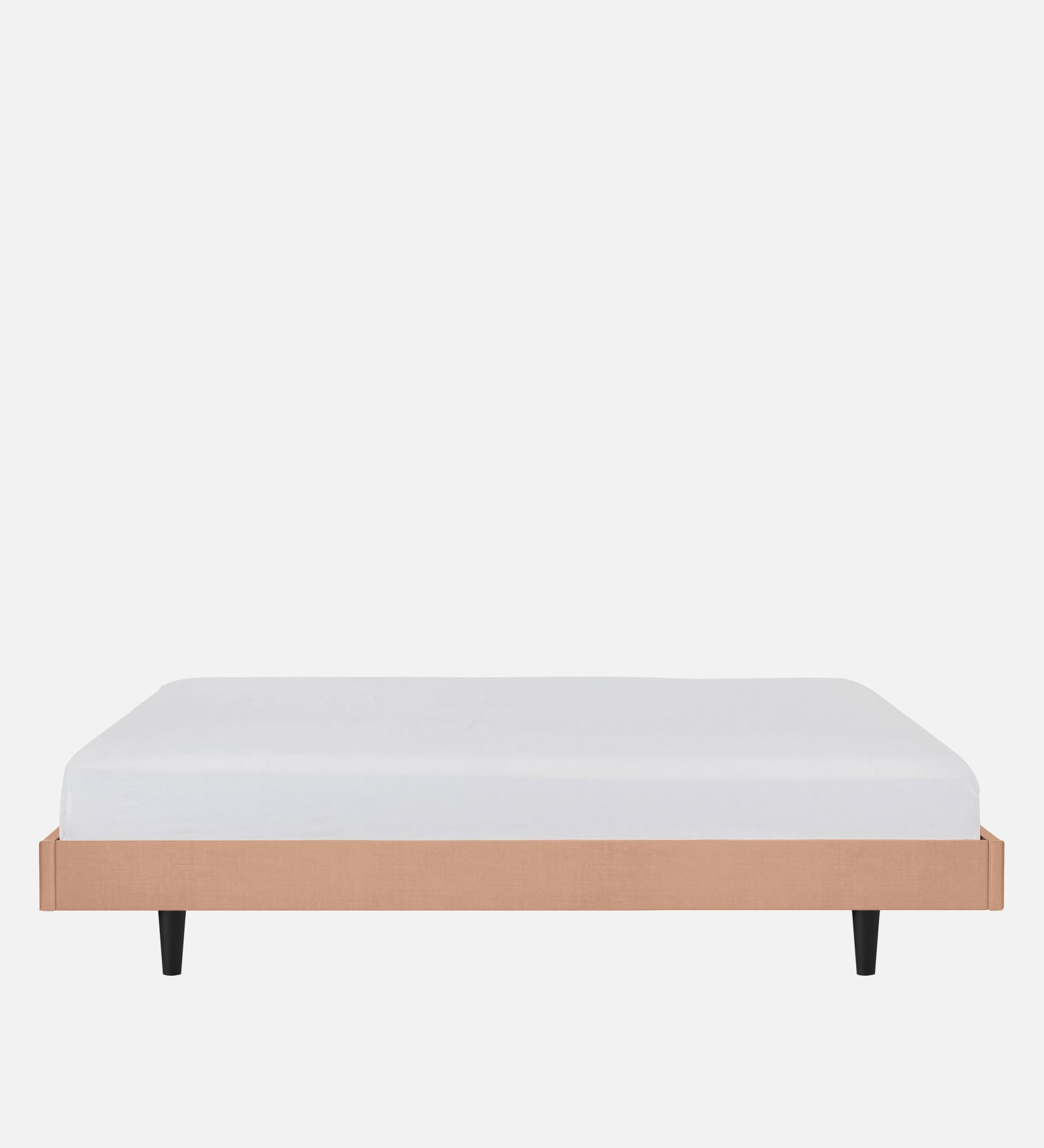 Basi Fabric King Size Bed In Cosmic Beige Colour