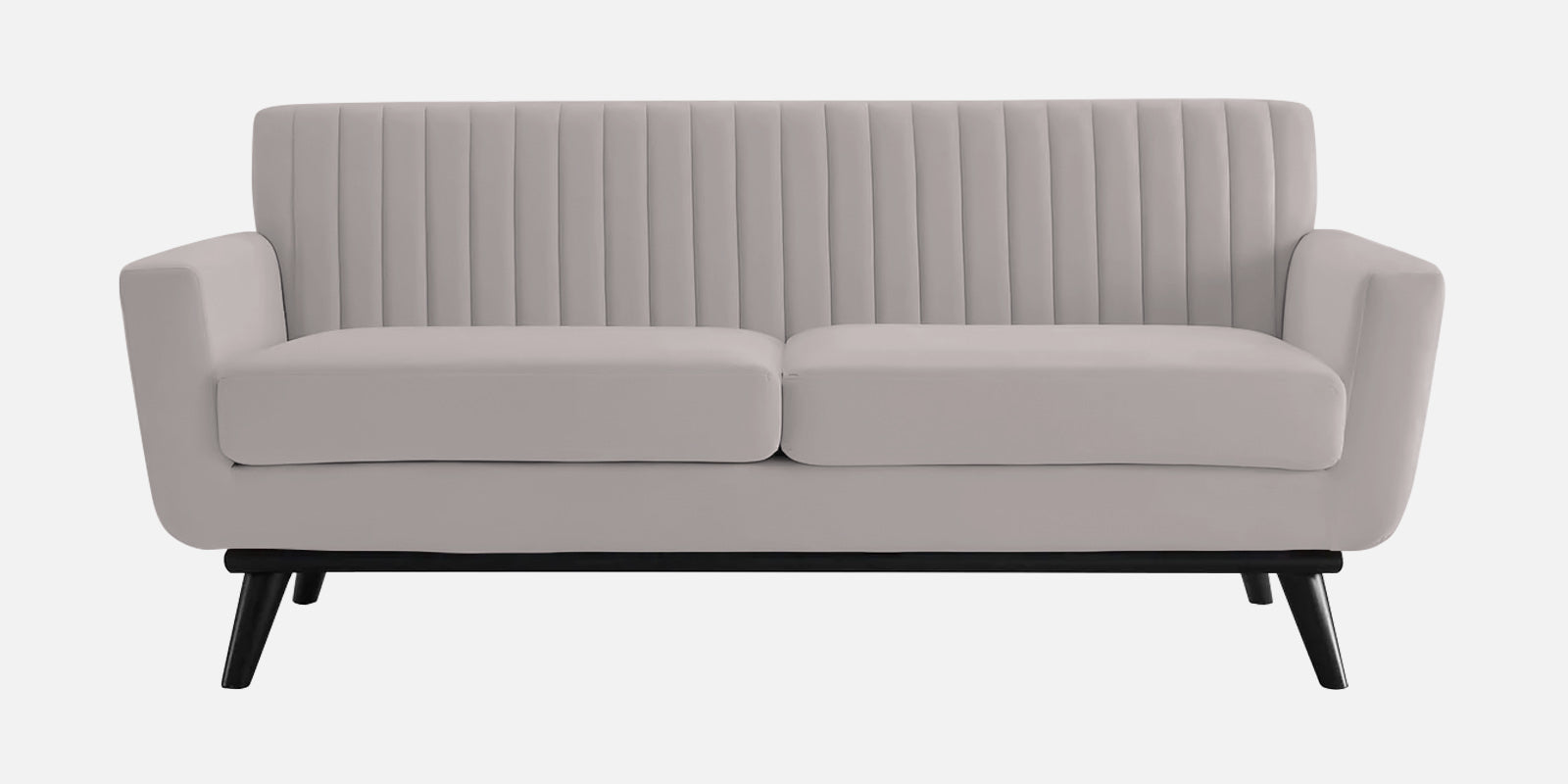 Tucker Velvet 2 Seater Sofa In Pearl Grey Colour - Febonic Living