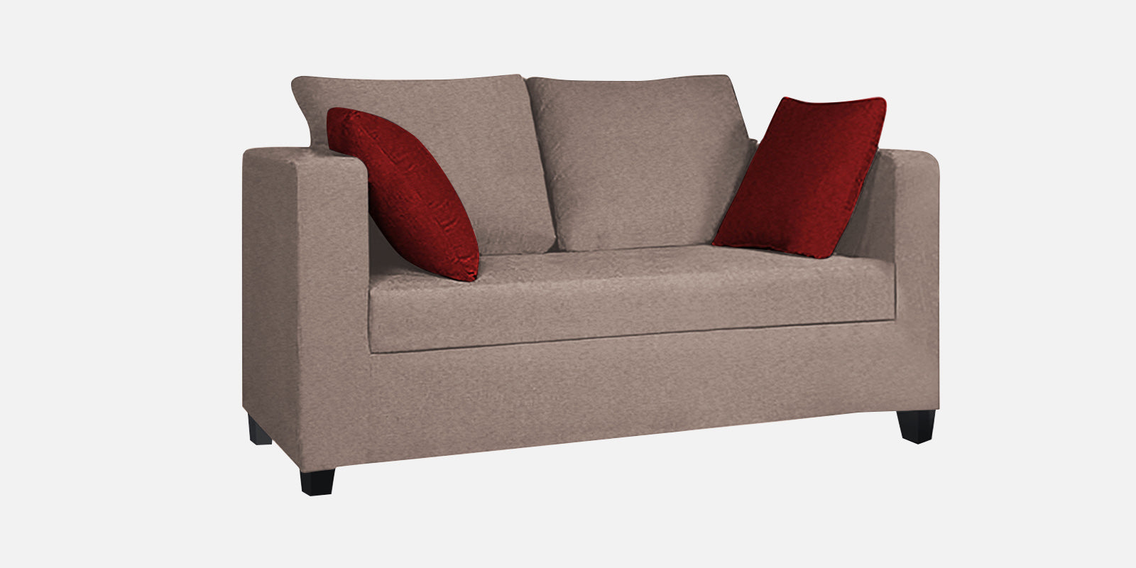 Nuska Fabric 2 Seater Sofa In Kadhi Beige Colour - Febonic Living