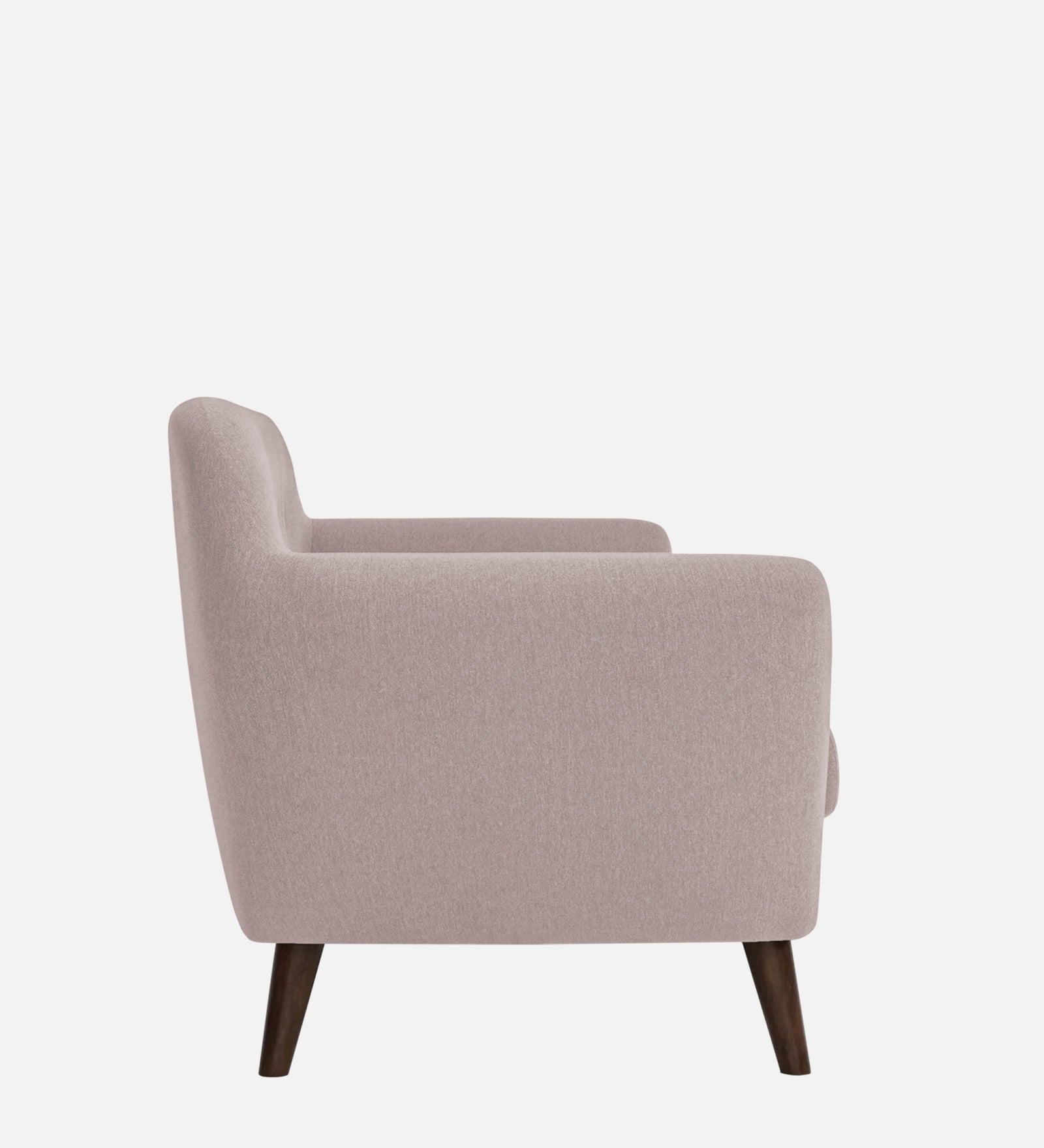 Goofy Fabric 1 Seater Sofa In Almond Beige Colour - Febonic Living