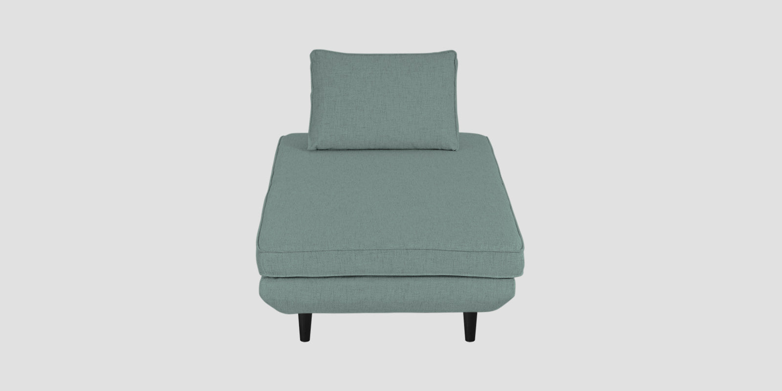 Hiver Fabric Day Bed Sofa In Suka Beige Colour With Back Rest - Febonic Living