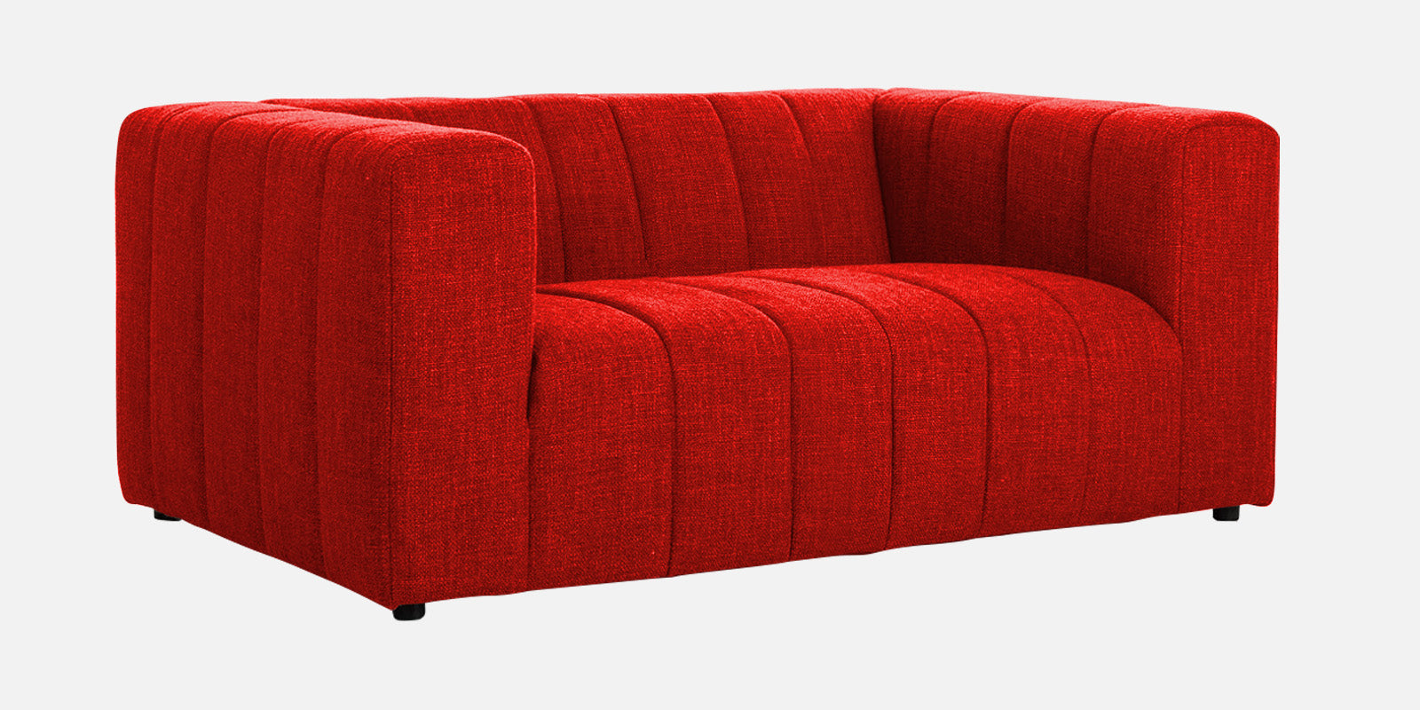 Lara Fabric 2 Seater Sofa In Ruby Red Colour - Febonic Living