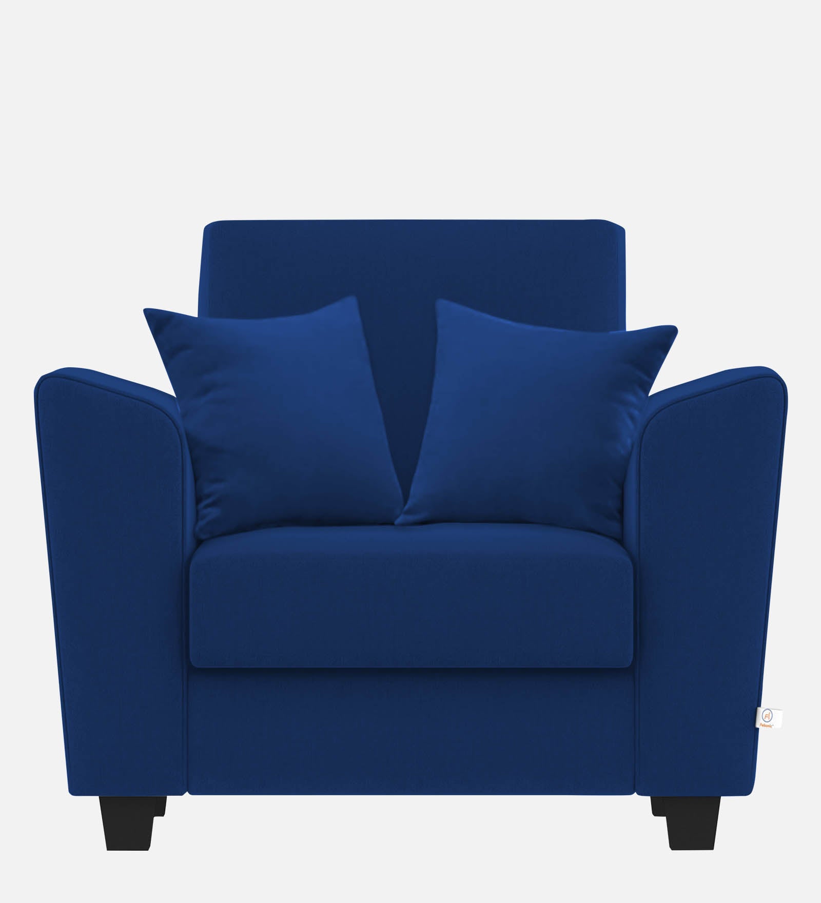 Daku Fabric 1 Seater Sofa In Royal blue Colour - Febonic Living