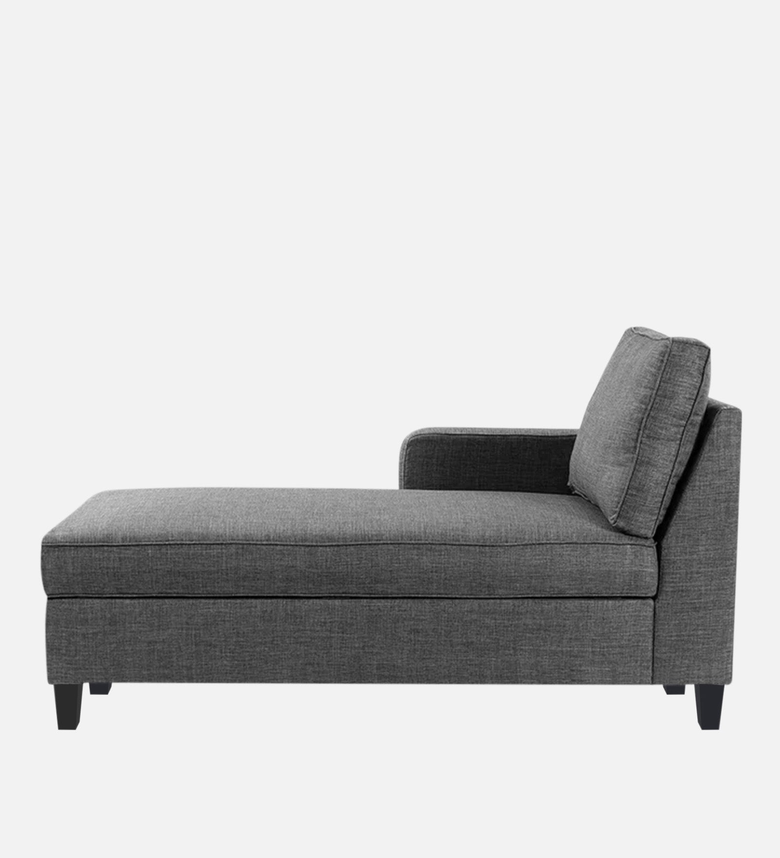 Harry Fabric LHS Chaise Lounger In Charcoal Grey Colour - Febonic Living