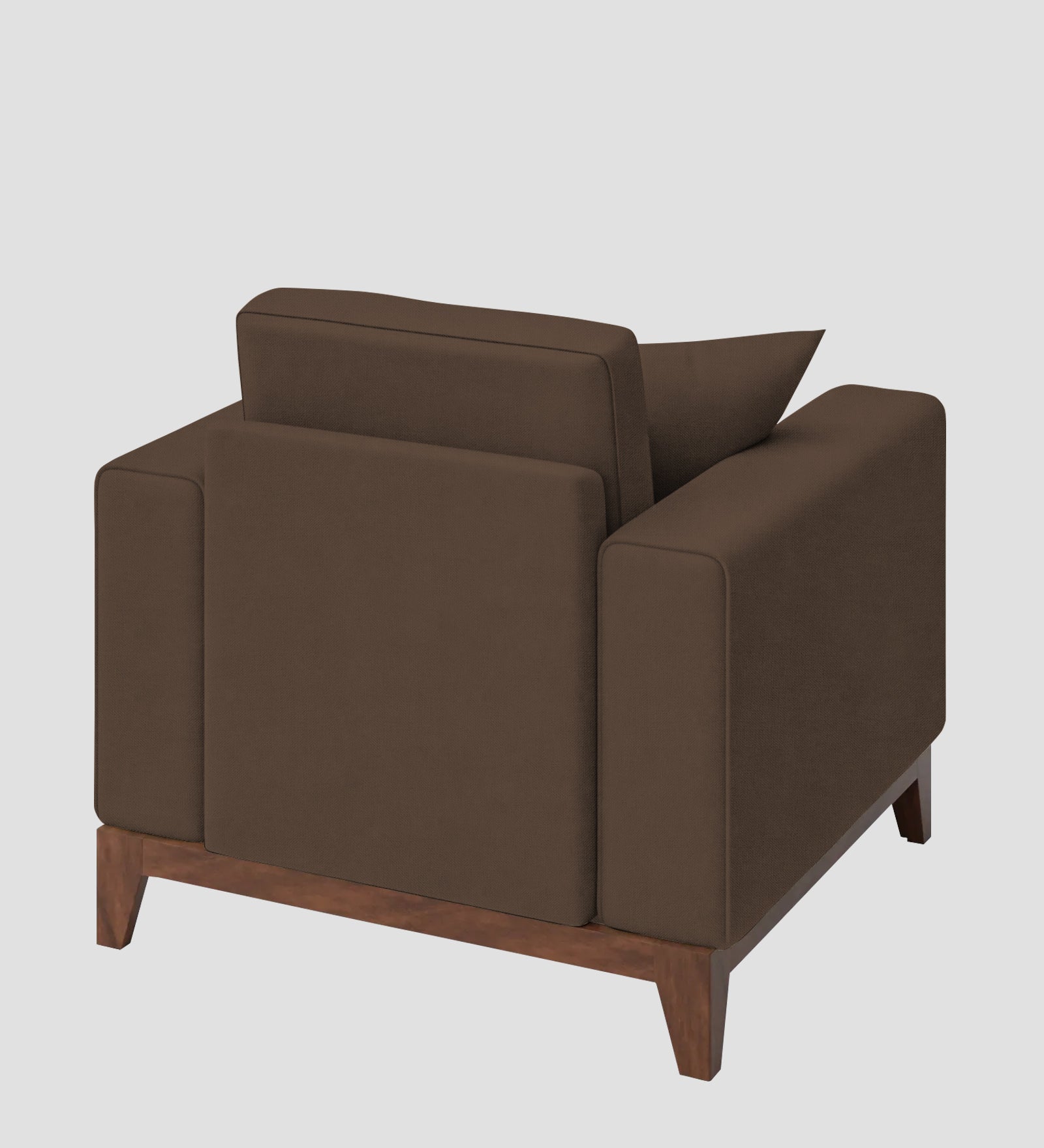 Luca Fabric 1 Seater Sofa In Rosy Brown Colour - Febonic Living