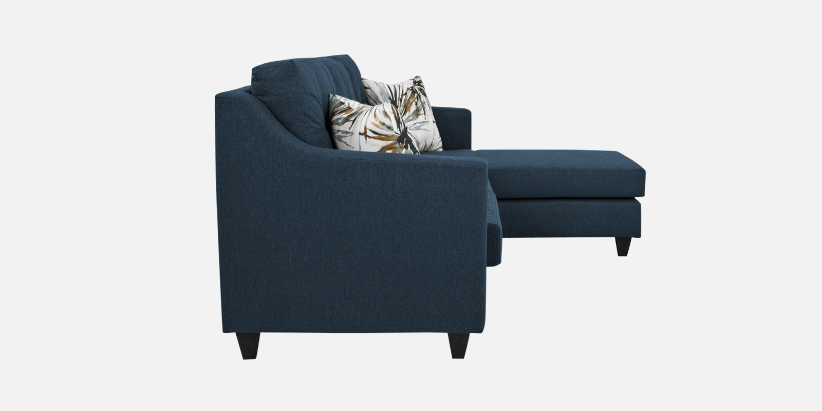Welly Fabric RHS Sectional Sofa (2+Lounger) In Light Blue Colour - Febonic Living