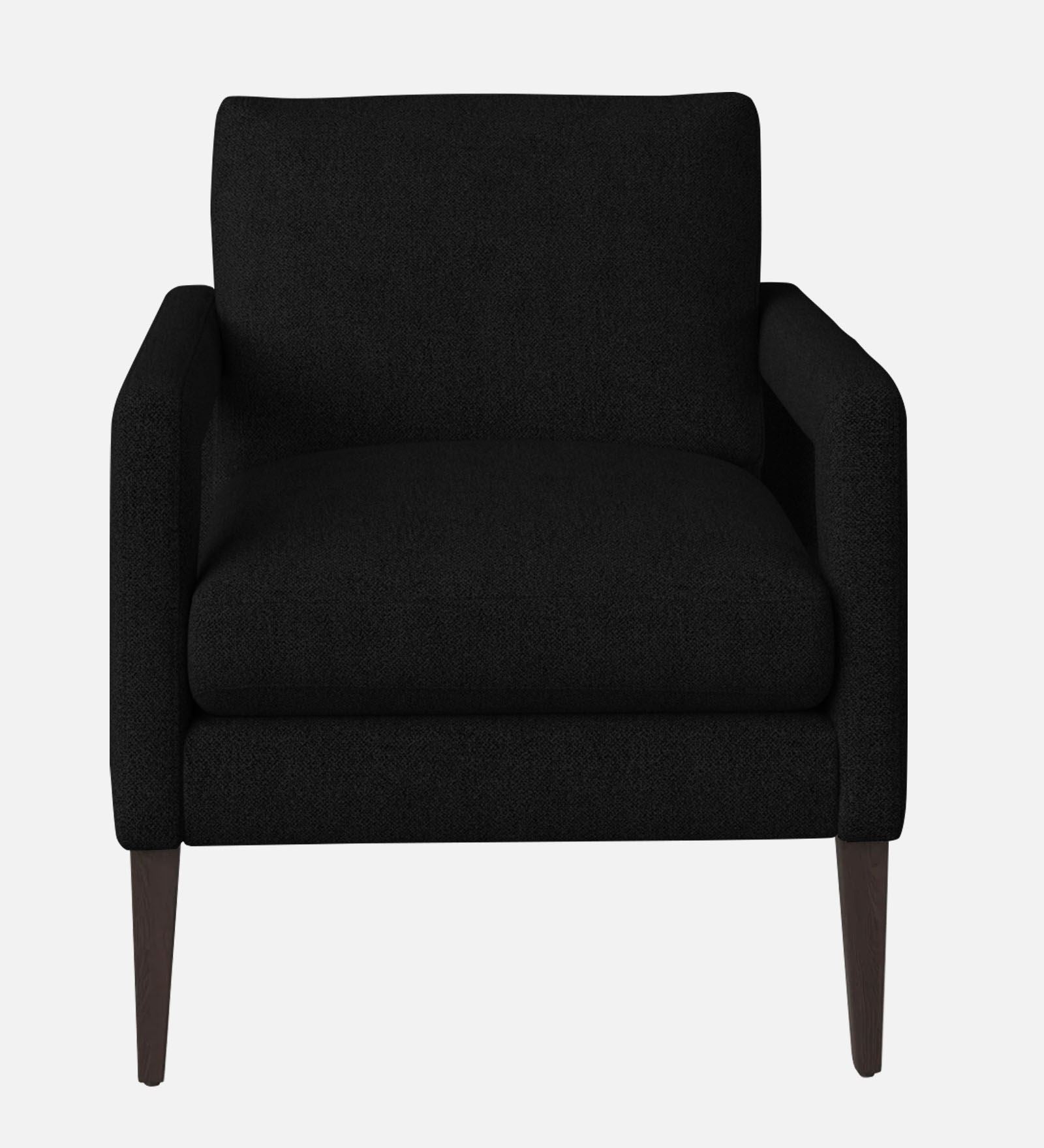 Olsen Fabric Arm Chair In Zed Black Colour - Febonic Living