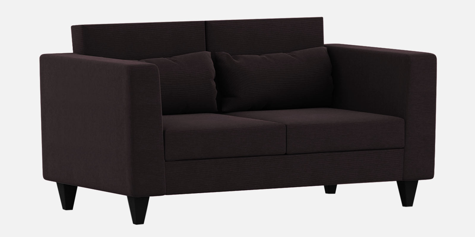 Nipul Fabric 2 Seater Sofa In Cara Brown Colour - Febonic Living