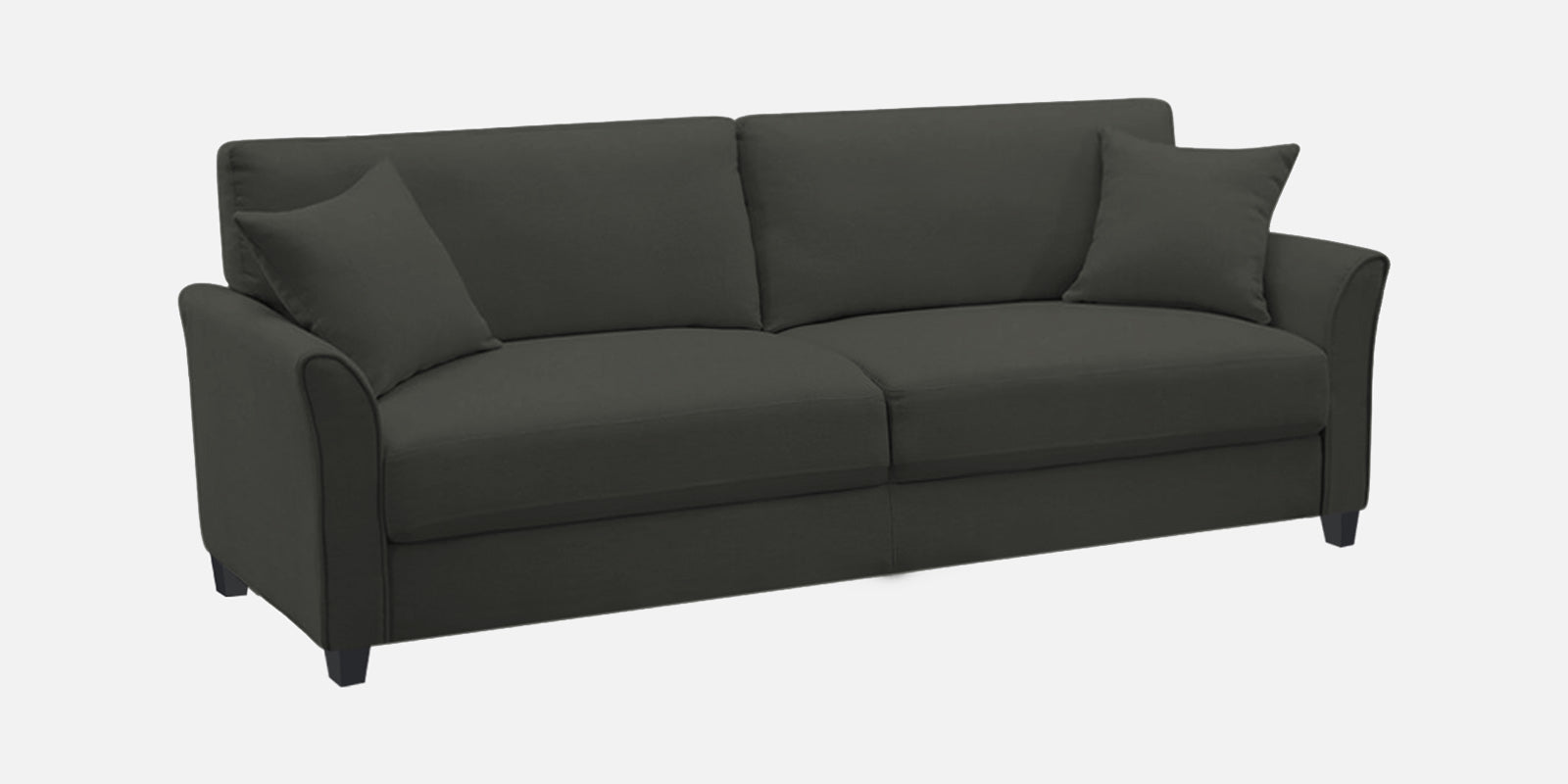 Daroo Velvet 3 Seater Sofa In Hory Grey Colour - Febonic Living