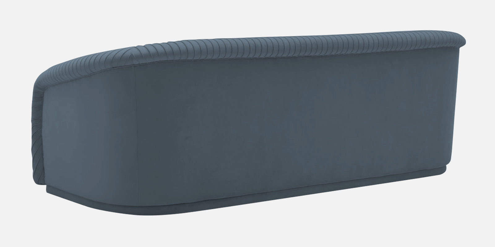 Yara Velvet Fabric 3 Seater Sofa In Oxford Blue Colour - Febonic Living