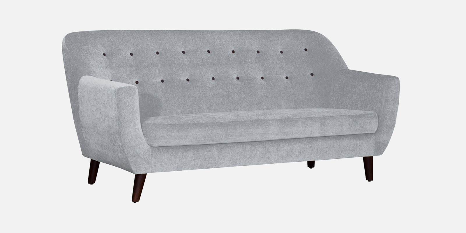 German Fabric 3 Seater Sofa In Coin Grey Colour - Febonic Living