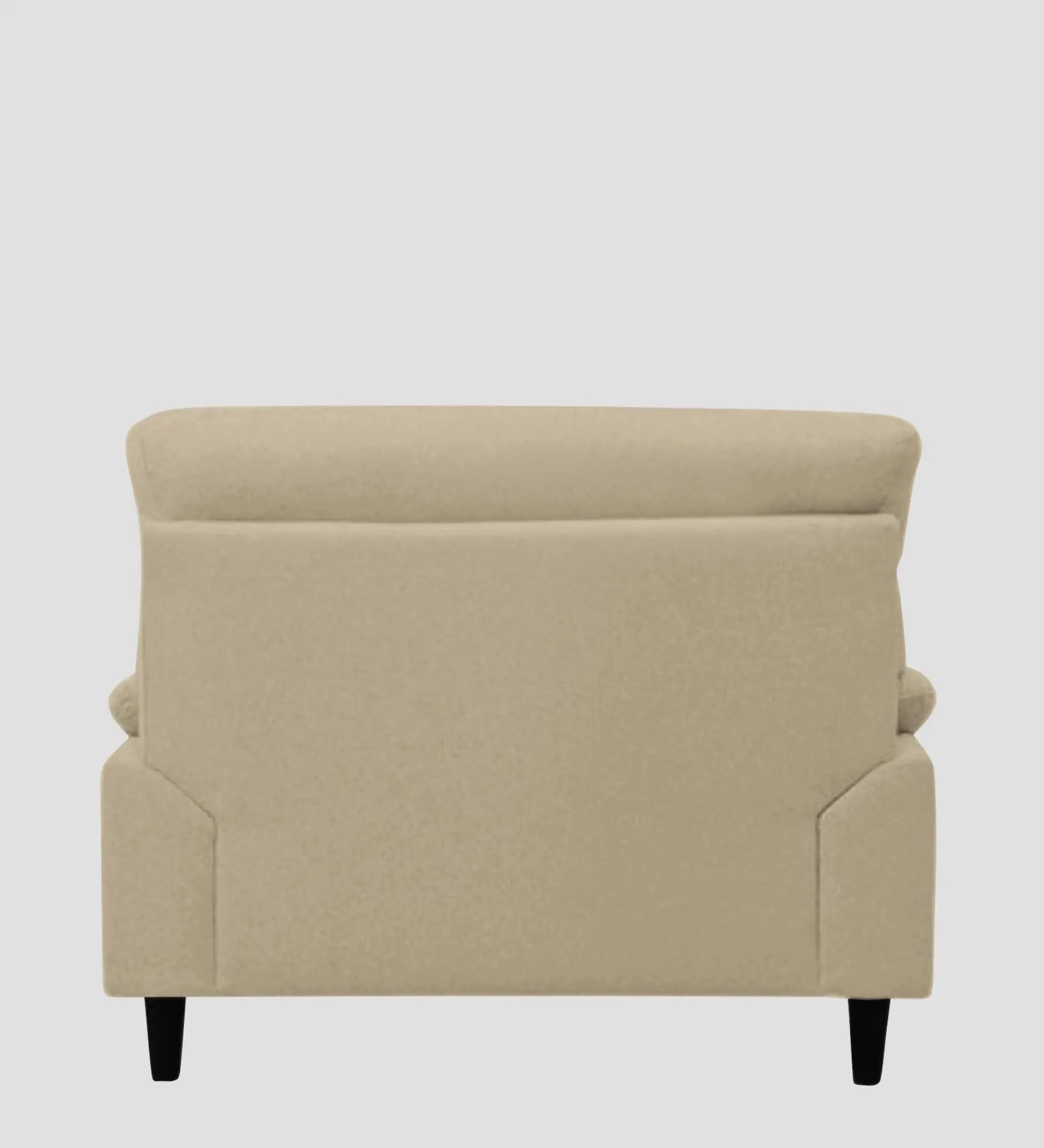 Zibby Fabric 1 Seater Sofa In Cotton Beige Colour Febonic Living