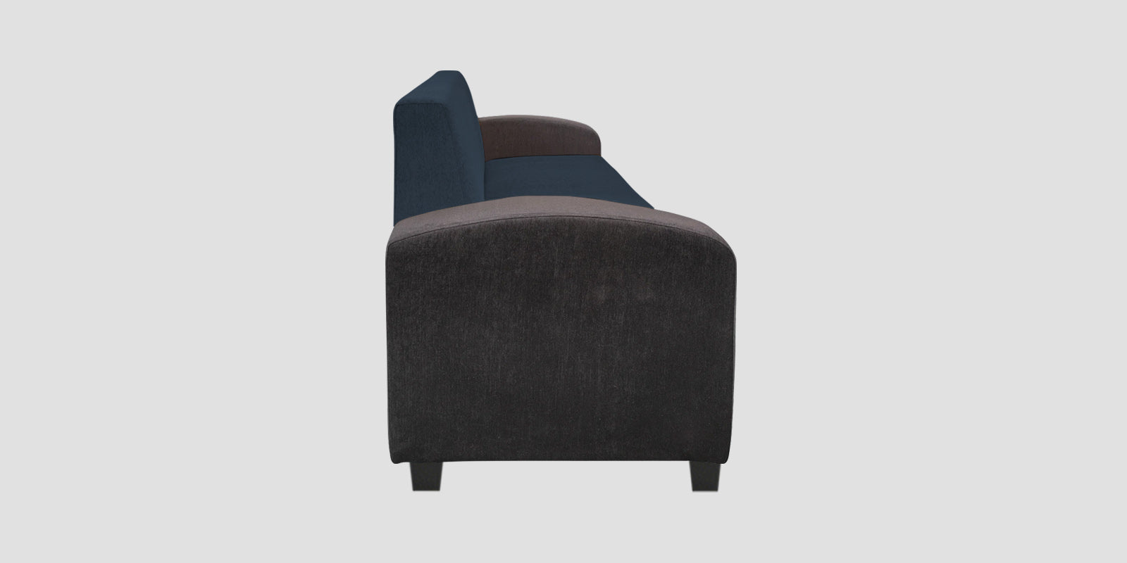 Alex Fabric 3 Seater Sofa In Denim Blue Colour