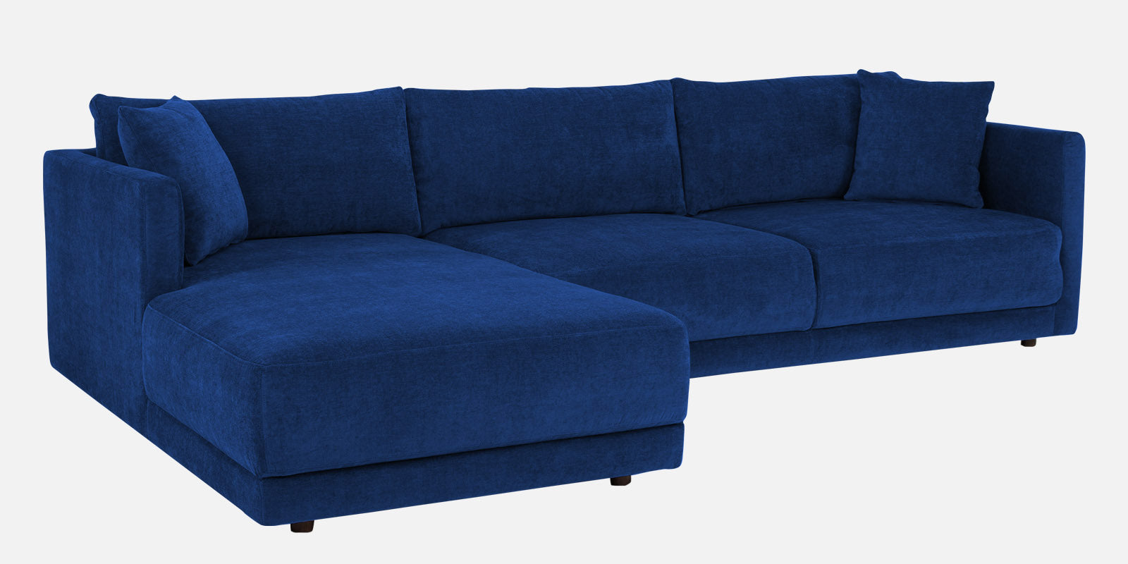Northern Fabric RHS Sectional Sofa (3+Lounger) In Royal blue Colour - Febonic Living