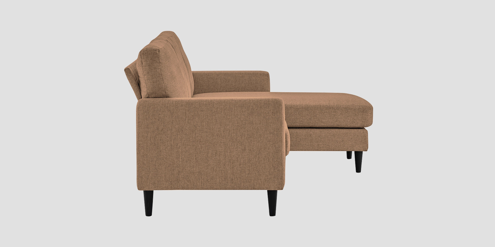 Romie Fabric RHS Sectional Sofa (2+Lounger) In Cosmic Beige Colour - Febonic Living