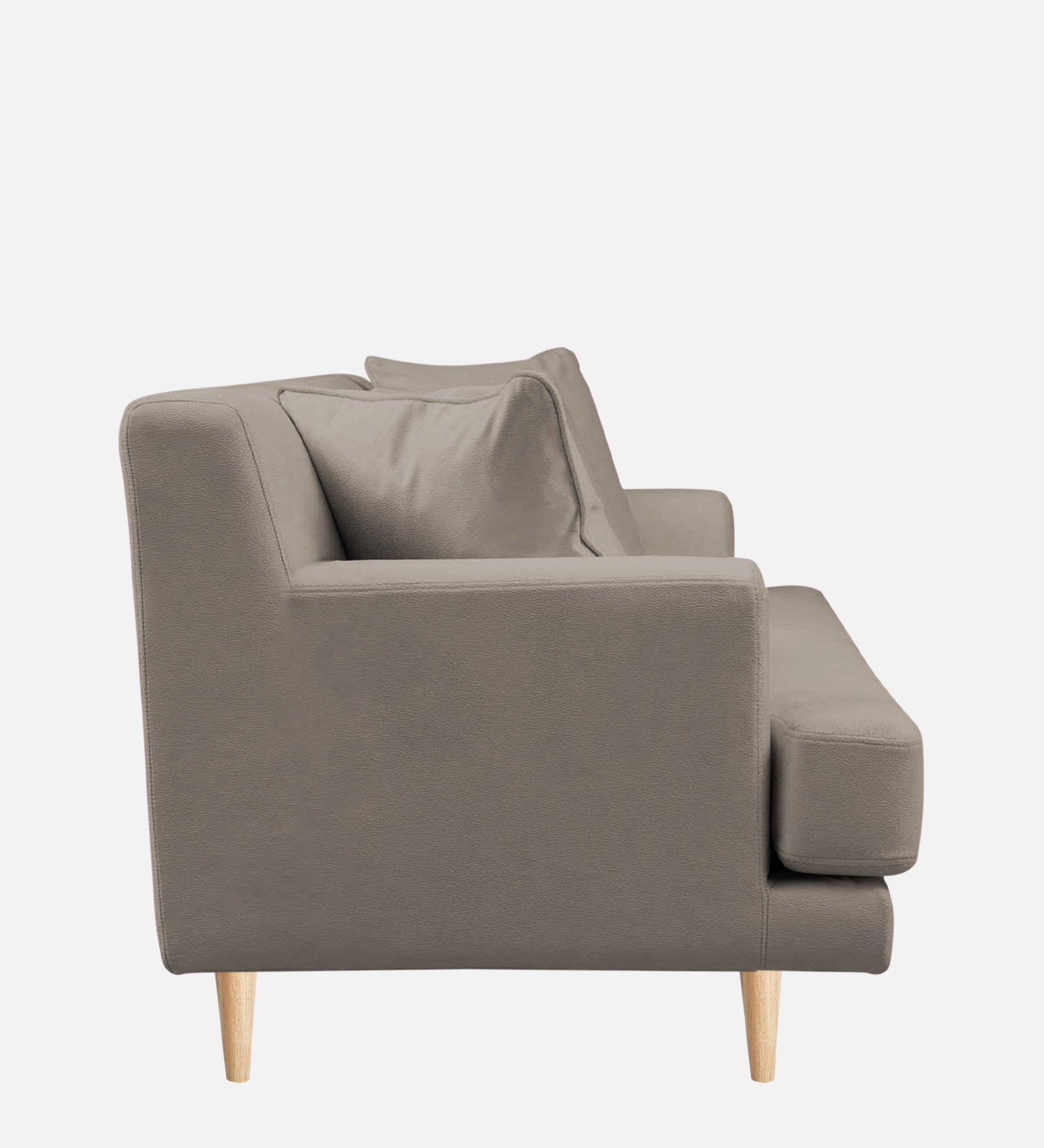 Woody Fabric 1 Seater Sofa in Oat Beige Colour