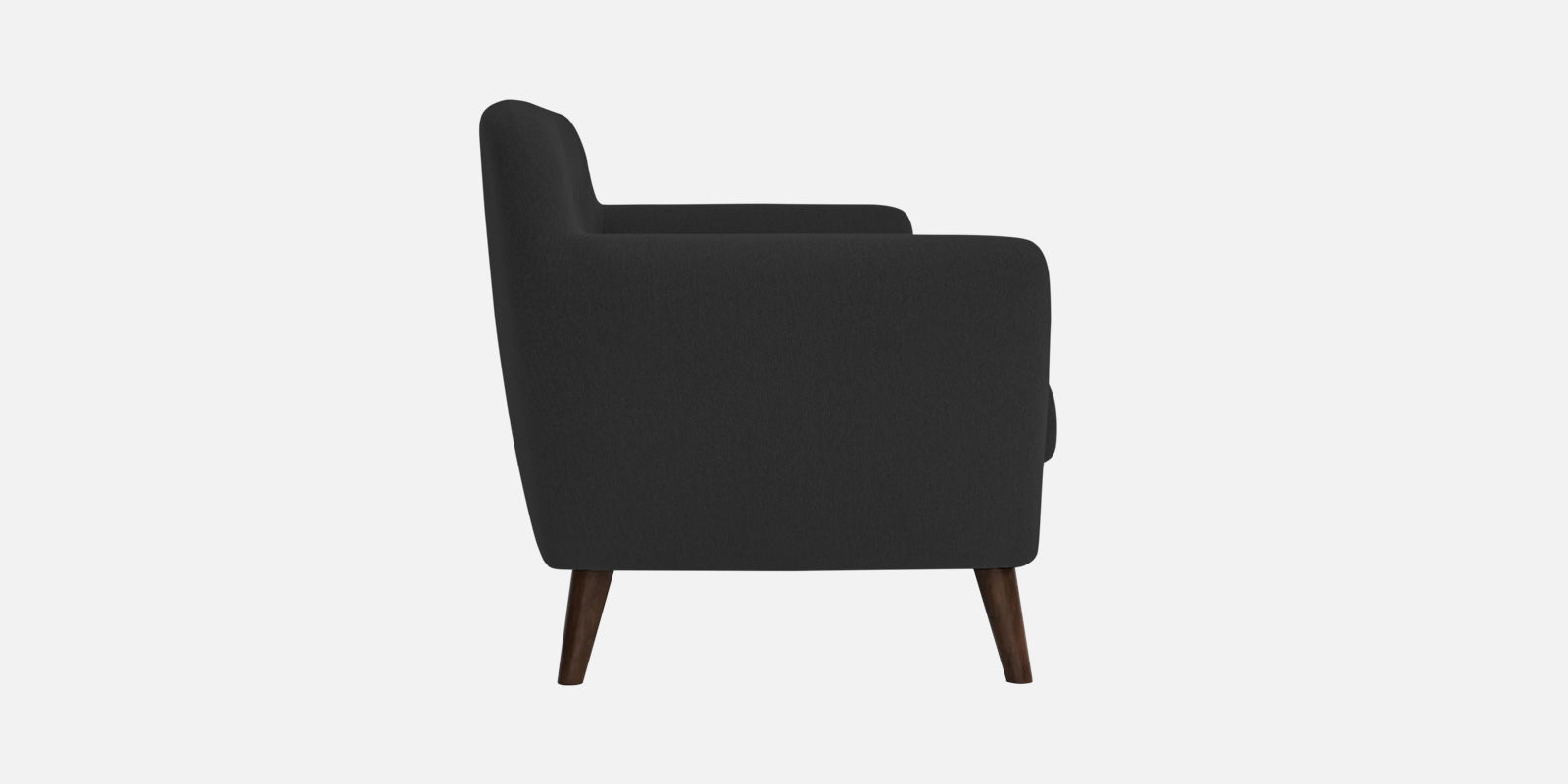 Goofy Fabric 2 Seater Sofa In Bitter Black Colour - Febonic Living