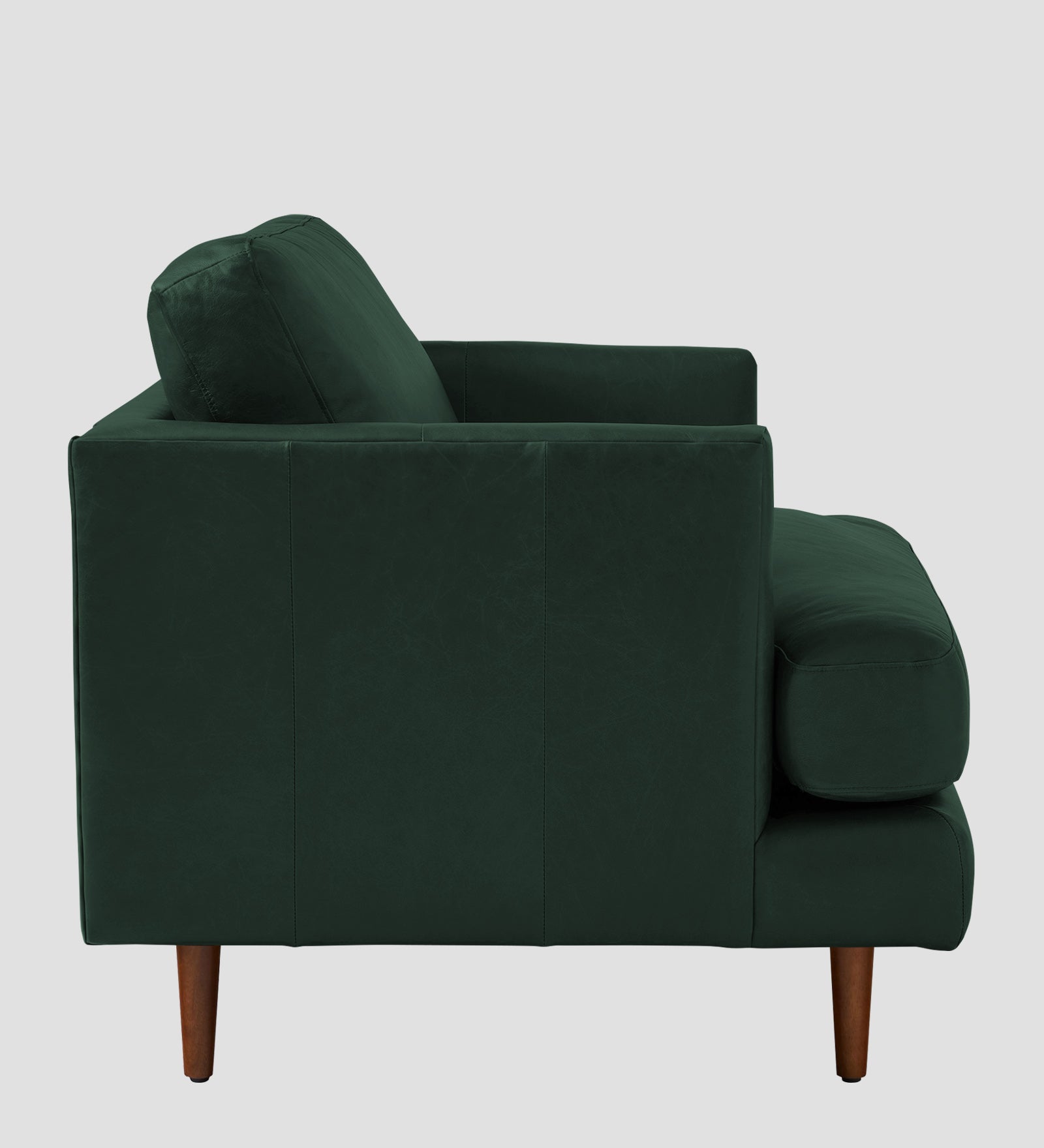 Sterio Leatherette 1 Seater Sofa In Basil Green Colour - Febonic Living