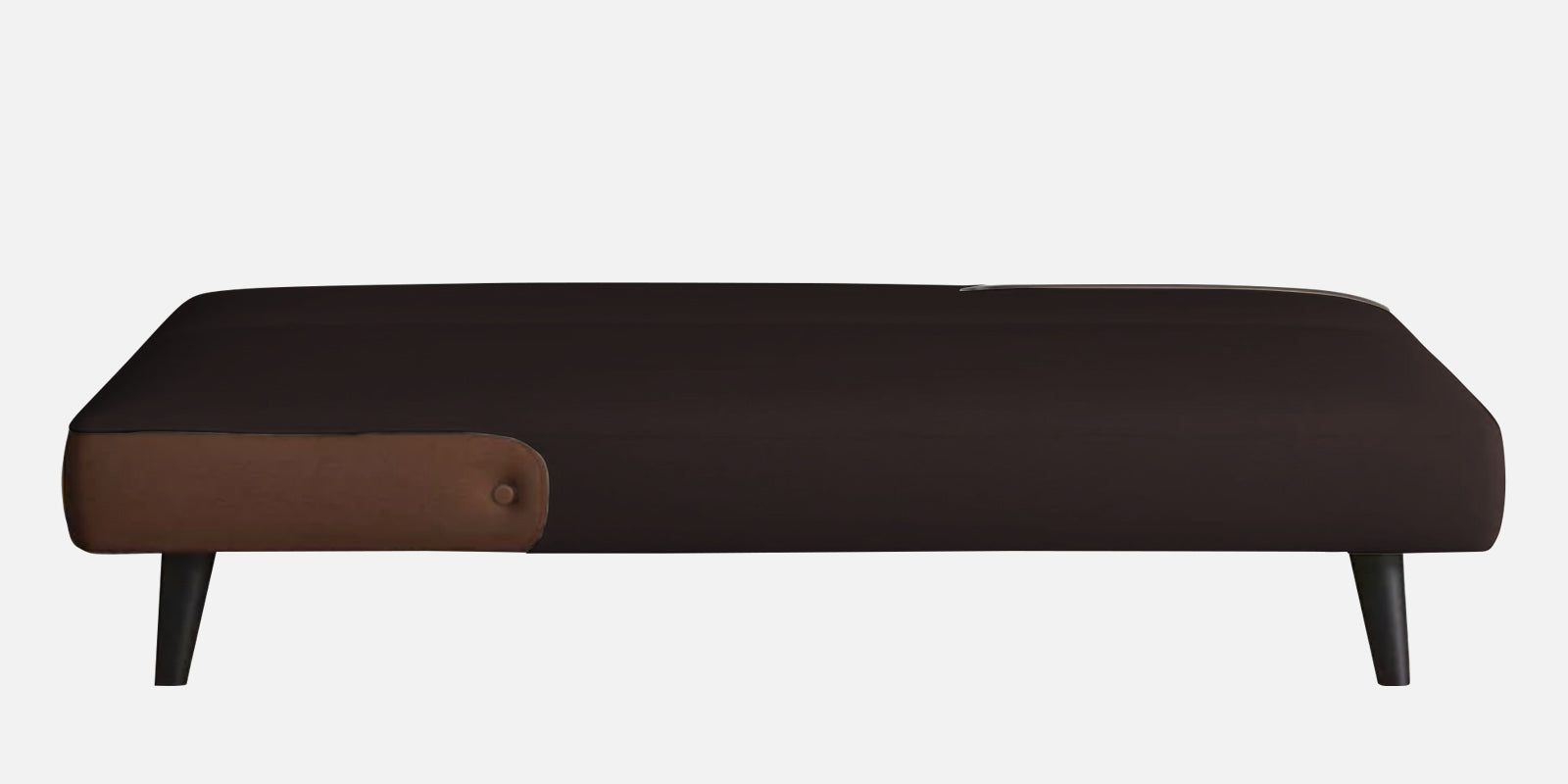 Vedan Fabric 3 Seater Convertible Sofa Cum Bed In Dark Brown Colour - Febonic Living