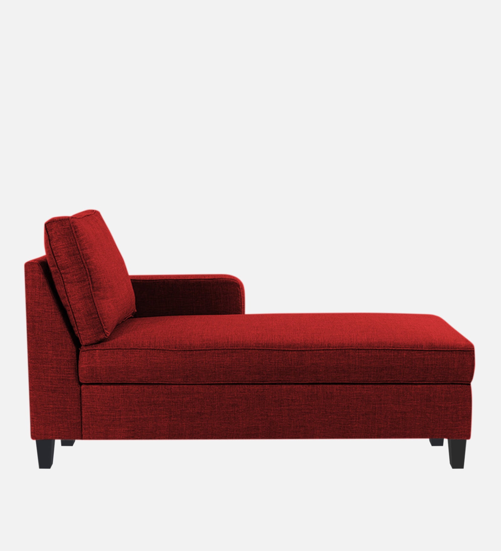 Harry Fabric RHS Chaise Lounger in Blood Maroon Colour