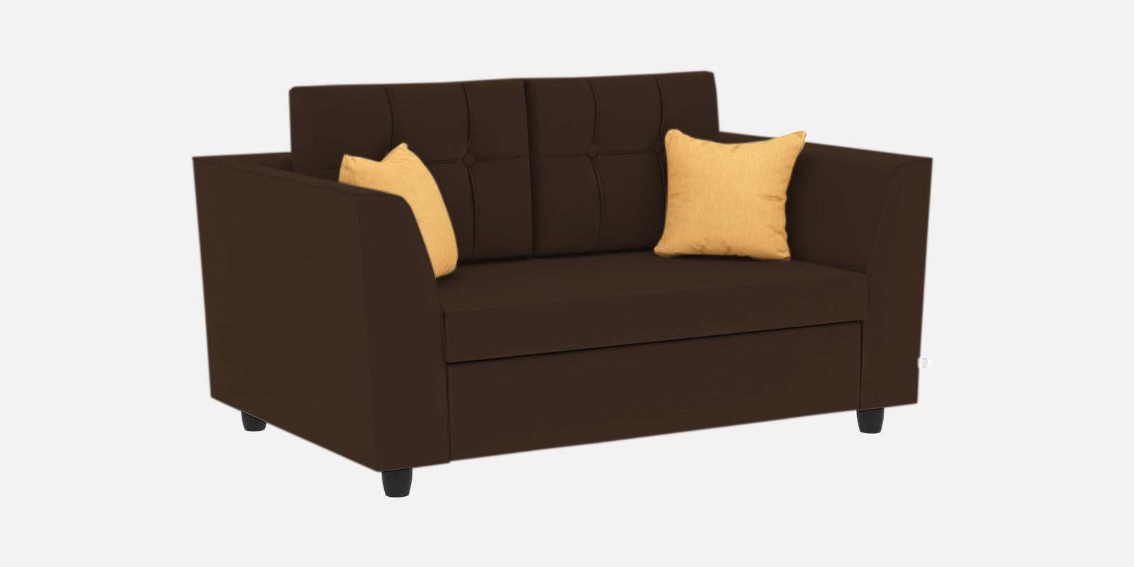 Nestin Velvet 2 Seater Sofa In Cholocate Brown Colour - Febonic Living