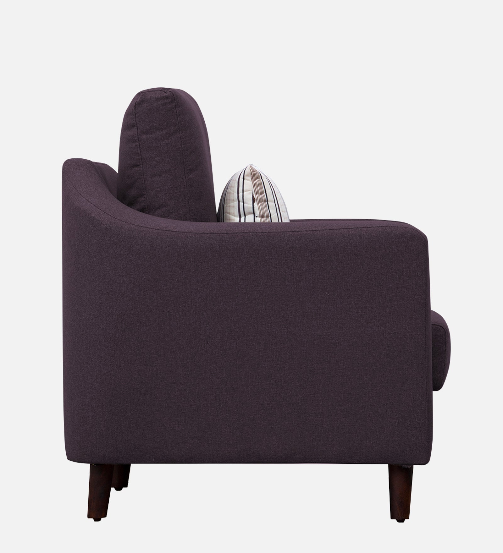 Kevin Fabric 1 Seater Sofa In Greek Purple Colour - Febonic Living