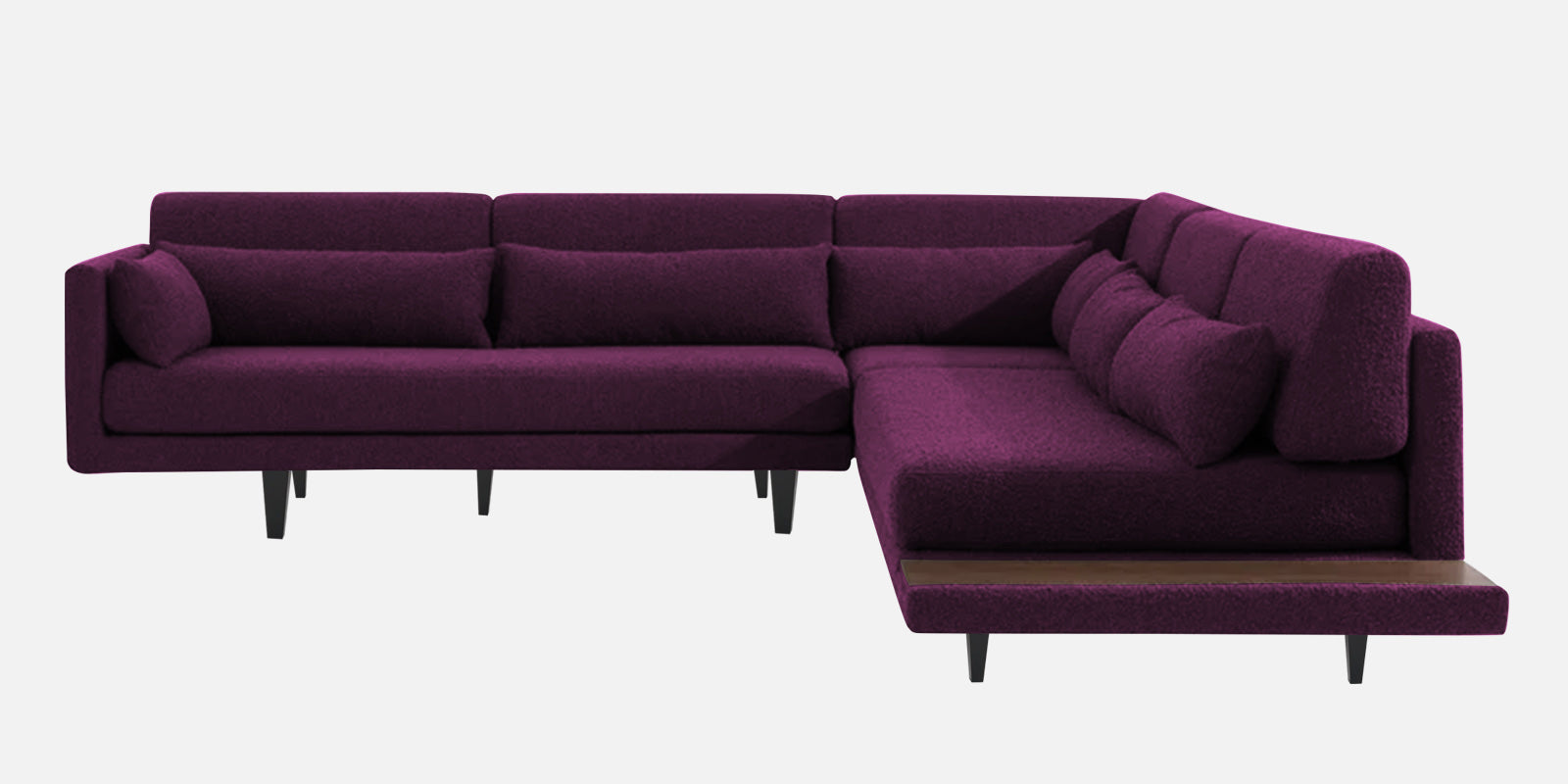 Malta Fabric 6 Seater LHS Corner Sofa In Greek Purple Colour - Febonic Living