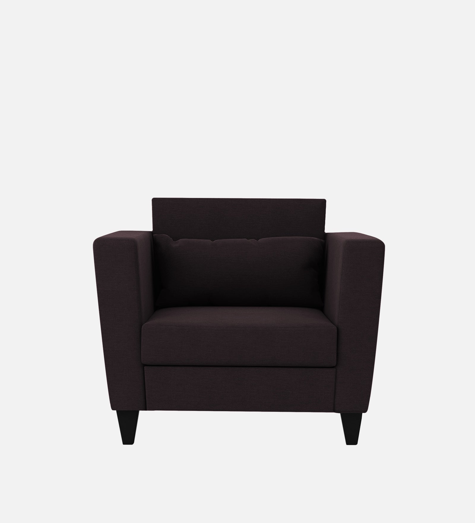 Tokyo Fabric 1 Seater Sofa In Cara Brown Colour - Febonic Living