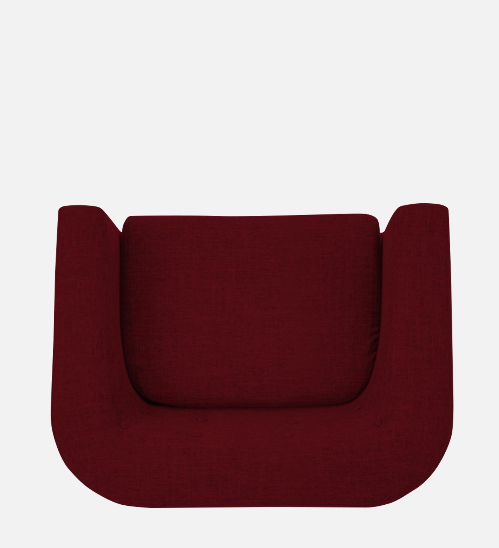Casper Fabric 1 Seater Sofa In Ruby Red Colour - Febonic Living