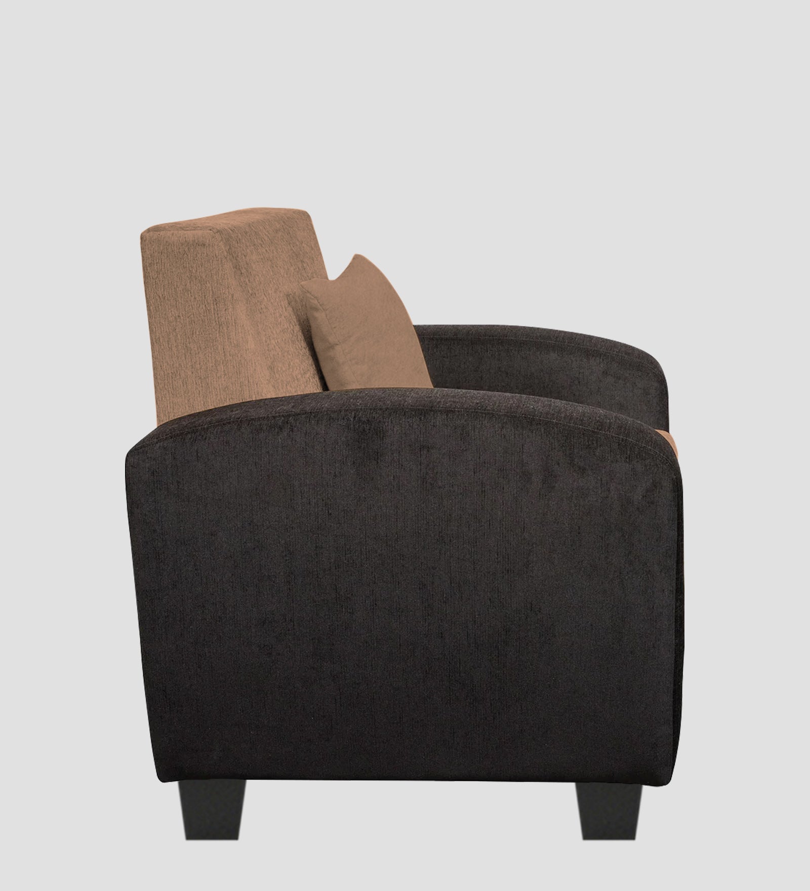 Alex Fabric 1 Seater Sofa In Cosmic Beige Colour - Febonic Living