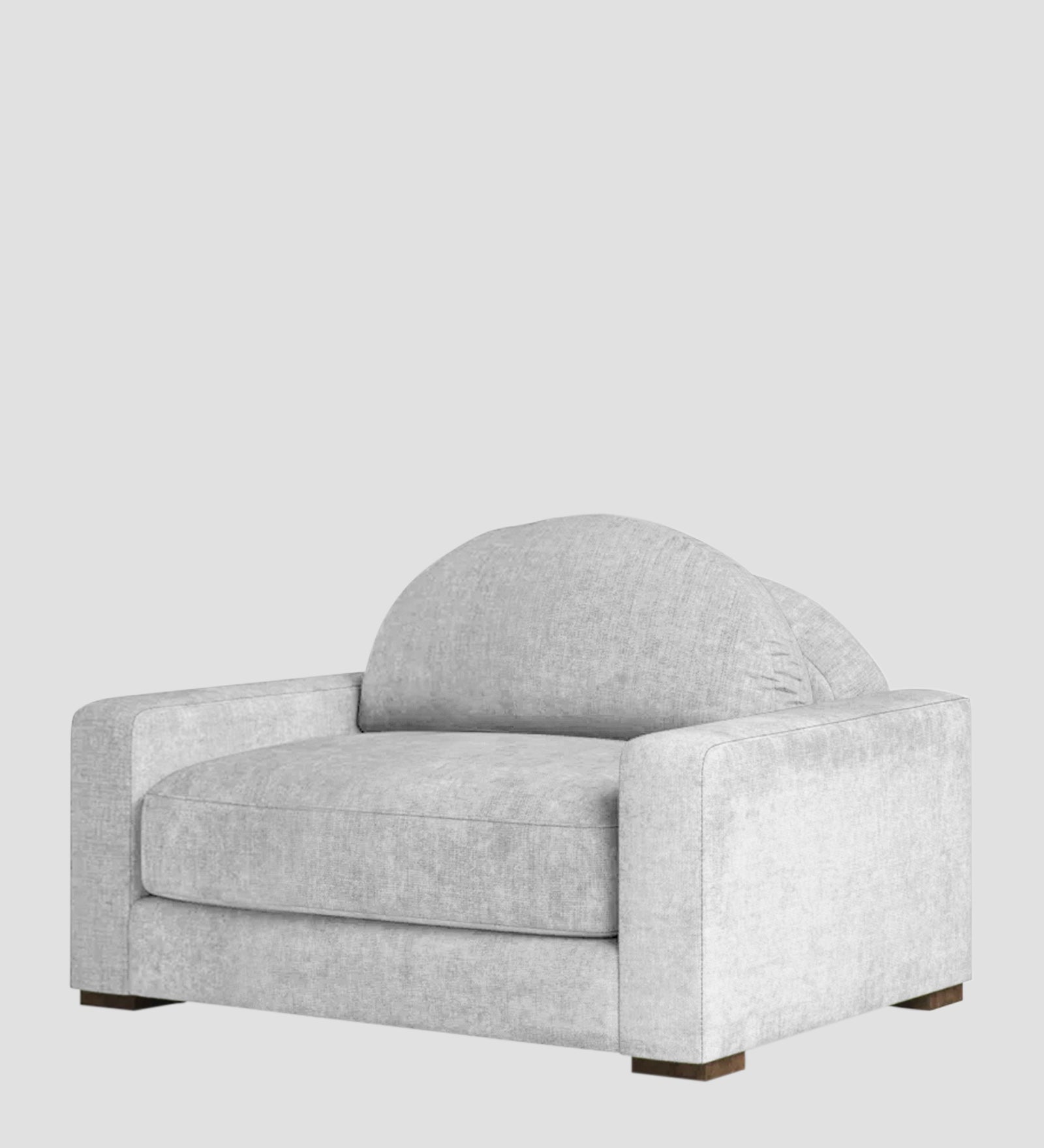 Dara Fabric 1 Seater Sofa In Lit Grey Colour - Febonic Living