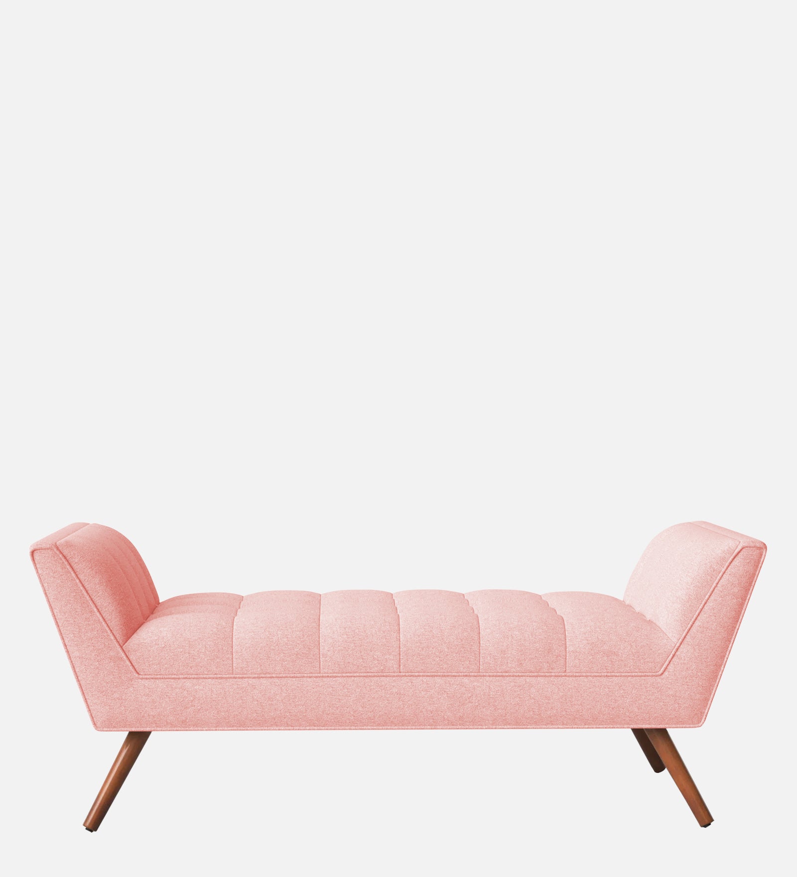 Cartes Velvet Bench In Millennial Pink Colour - Febonic Living