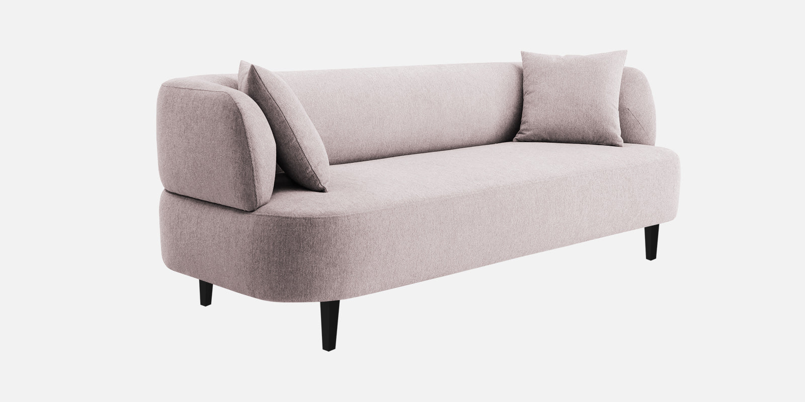 Carson Fabric 3 Seater Sofa In Orchid Beige Colour - Febonic Living