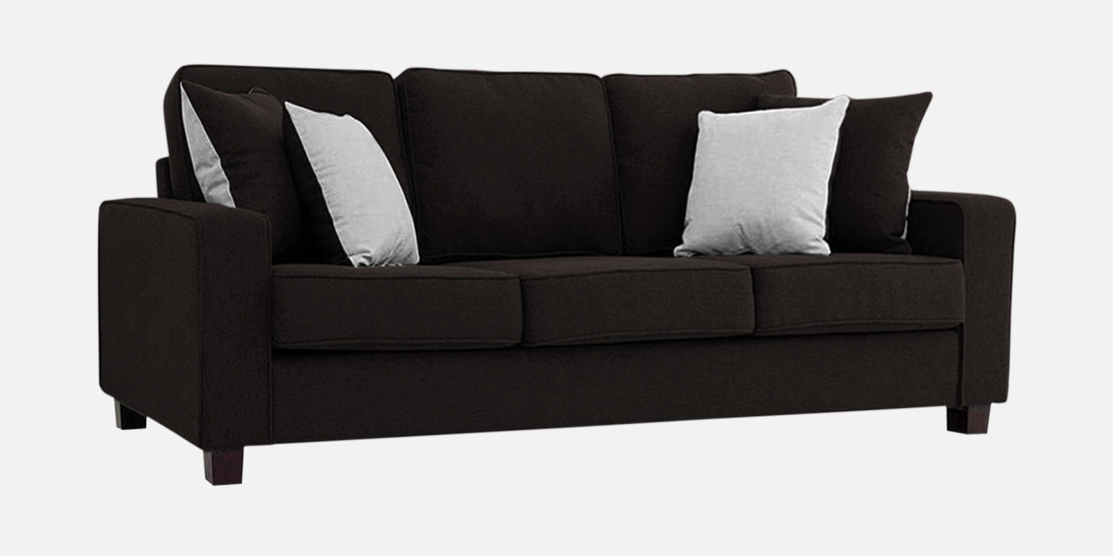 Ladybug Fabric 3 Seater Sofa In Cara Brown Colour - Febonic Living