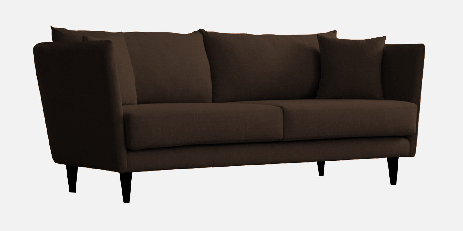 Norway Velvet 3 Seater Sofa In Cholocate Brown Colour - Febonic Living