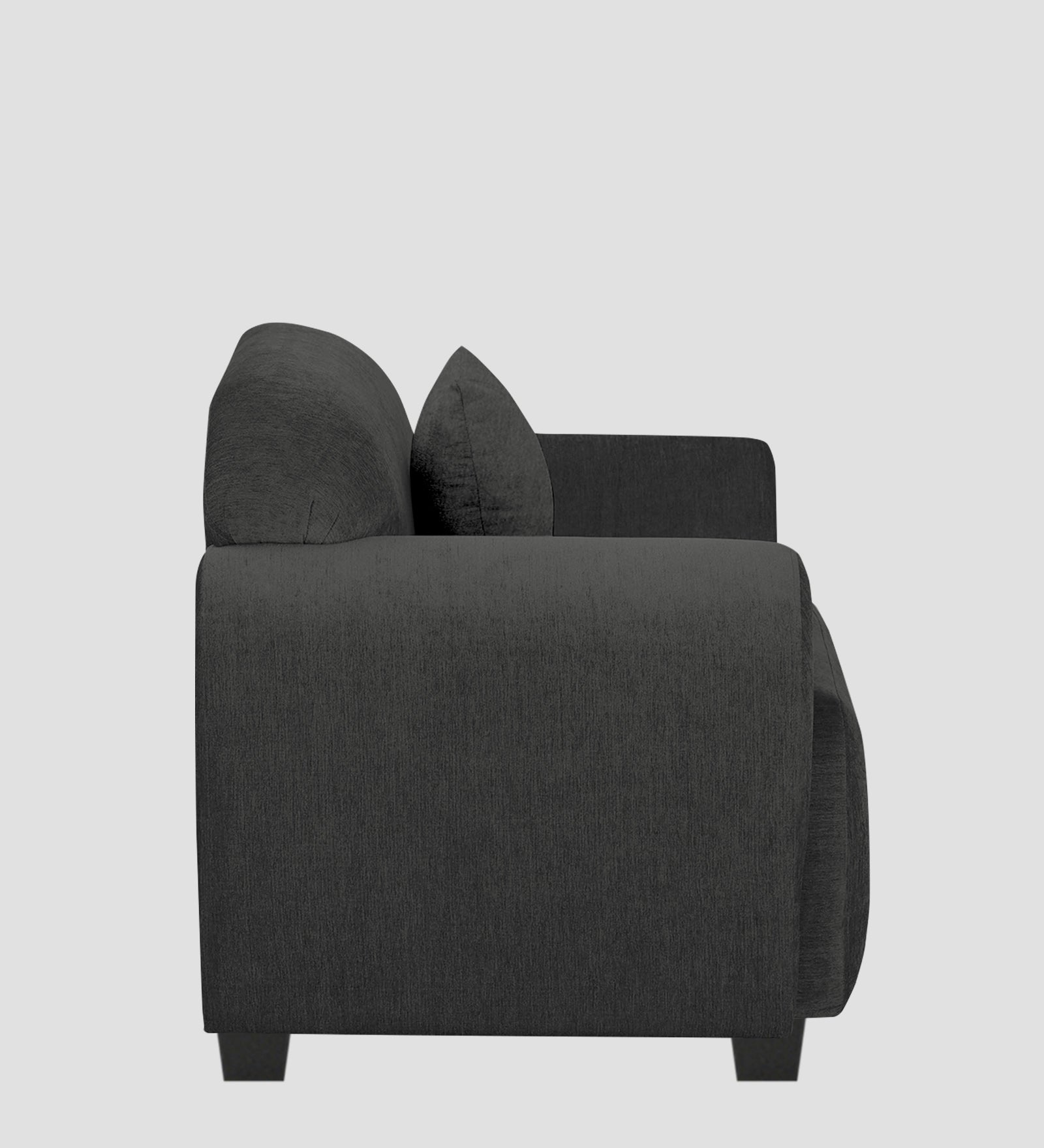 Apollo Fabric 1 Seater Sofa Charcoal Grey Colour - Febonic Living