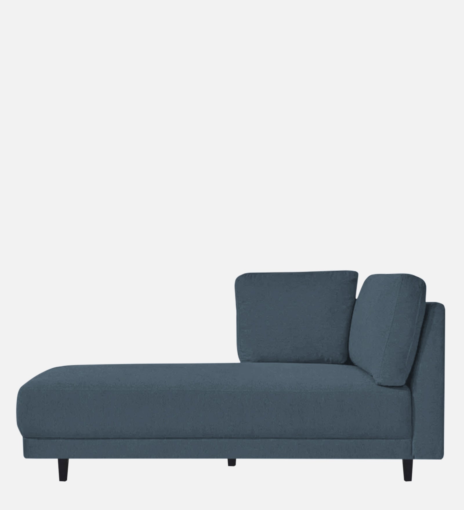 Jonze Velvet LHS Chaise Lounger In Oxford Blue Colour - Febonic Living