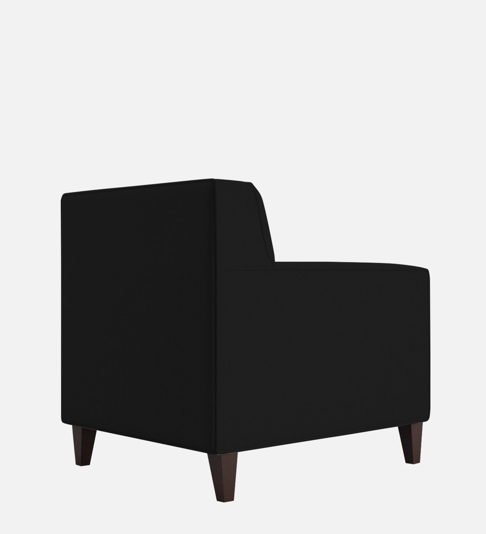 Miller Fabric 1 Seater Sofa In Zed Black Colour - Febonic Living