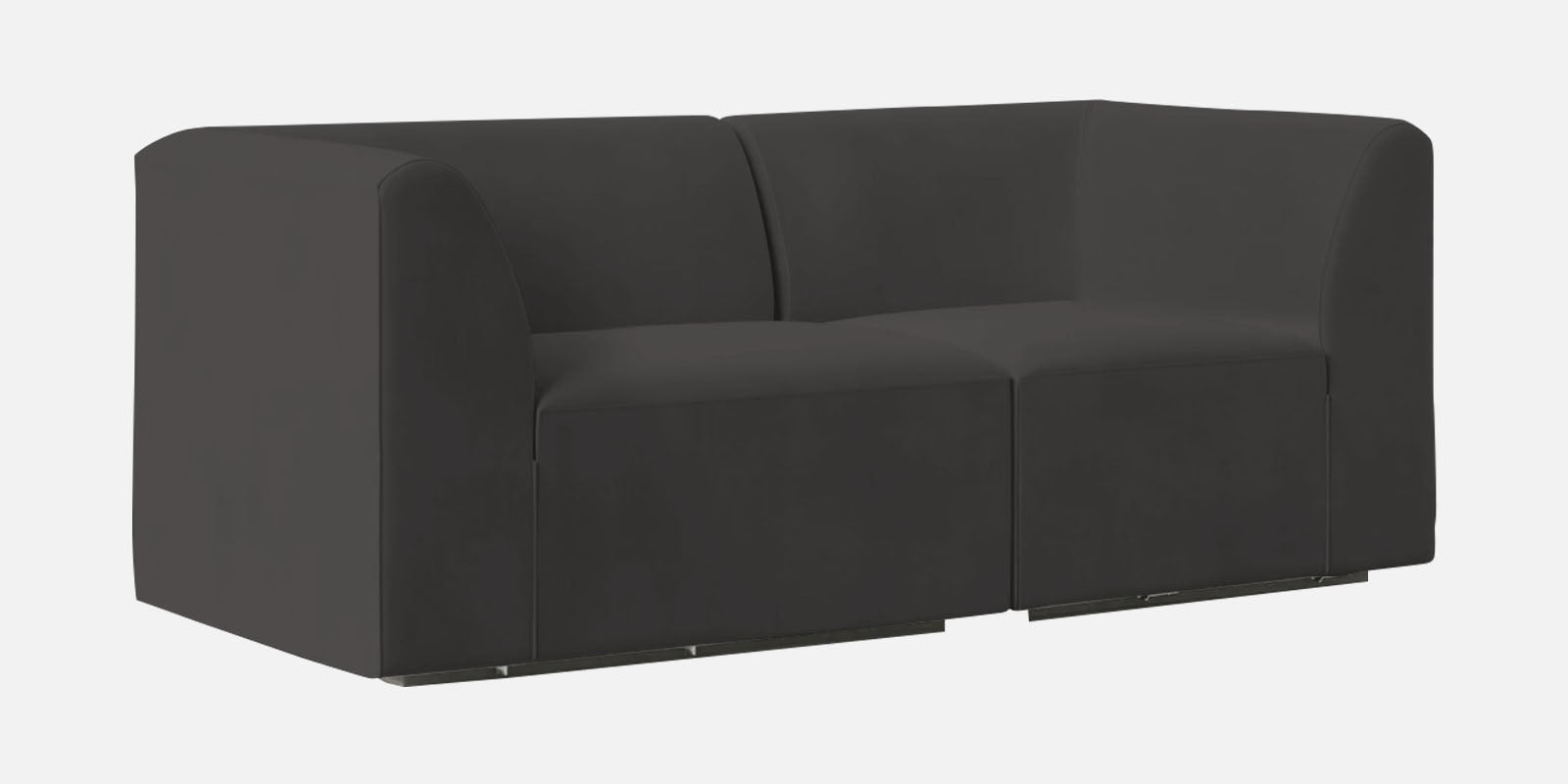 Bufa Velvet 2 Seater Sofa In Hory Grey Colour - Febonic Living