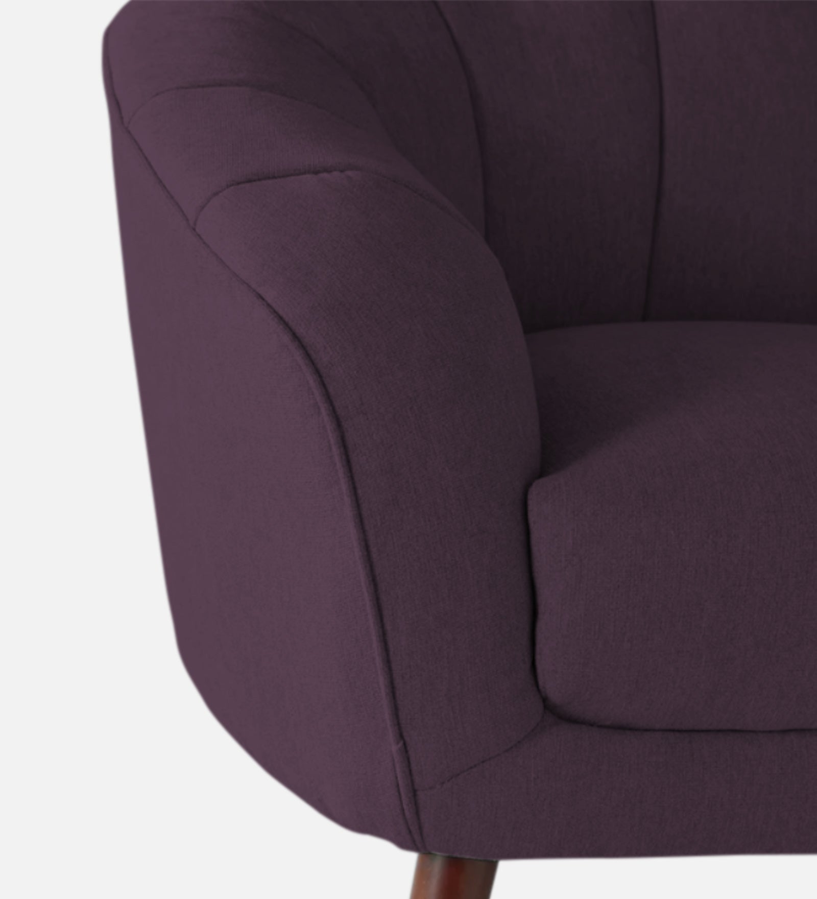 Benjamin Fabric 1 Seater Sofa In Greek Purple Colour - Febonic Living