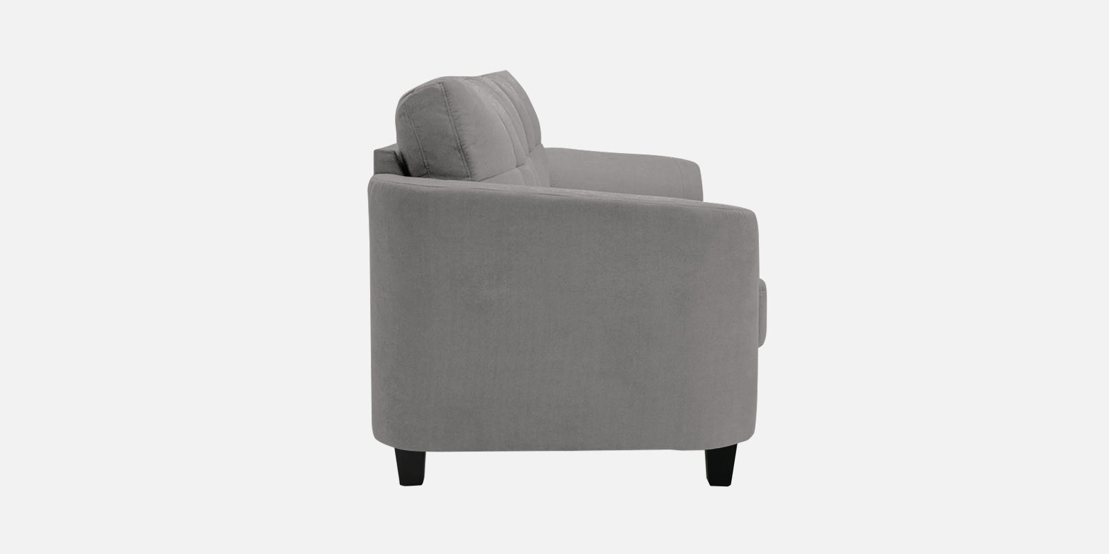 Mulan Fabric 3 Seater Sofa In Silver Grey Colour - Febonic Living