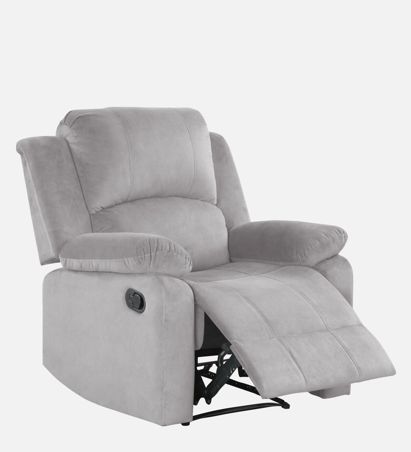 Lexi Fabric 1 Seater Motorized Recliner In Concrete Grey Colour - Febonic Living