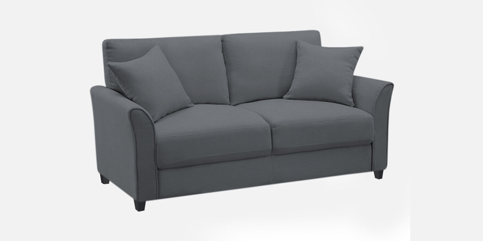 Daroo Velvet 2 Seater Sofa In Pubble Grey Colour - Febonic Living