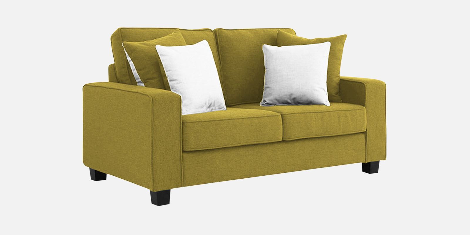 Ladybug Fabric 2 Seater Sofa In Parrot Green Colour - Febonic Living