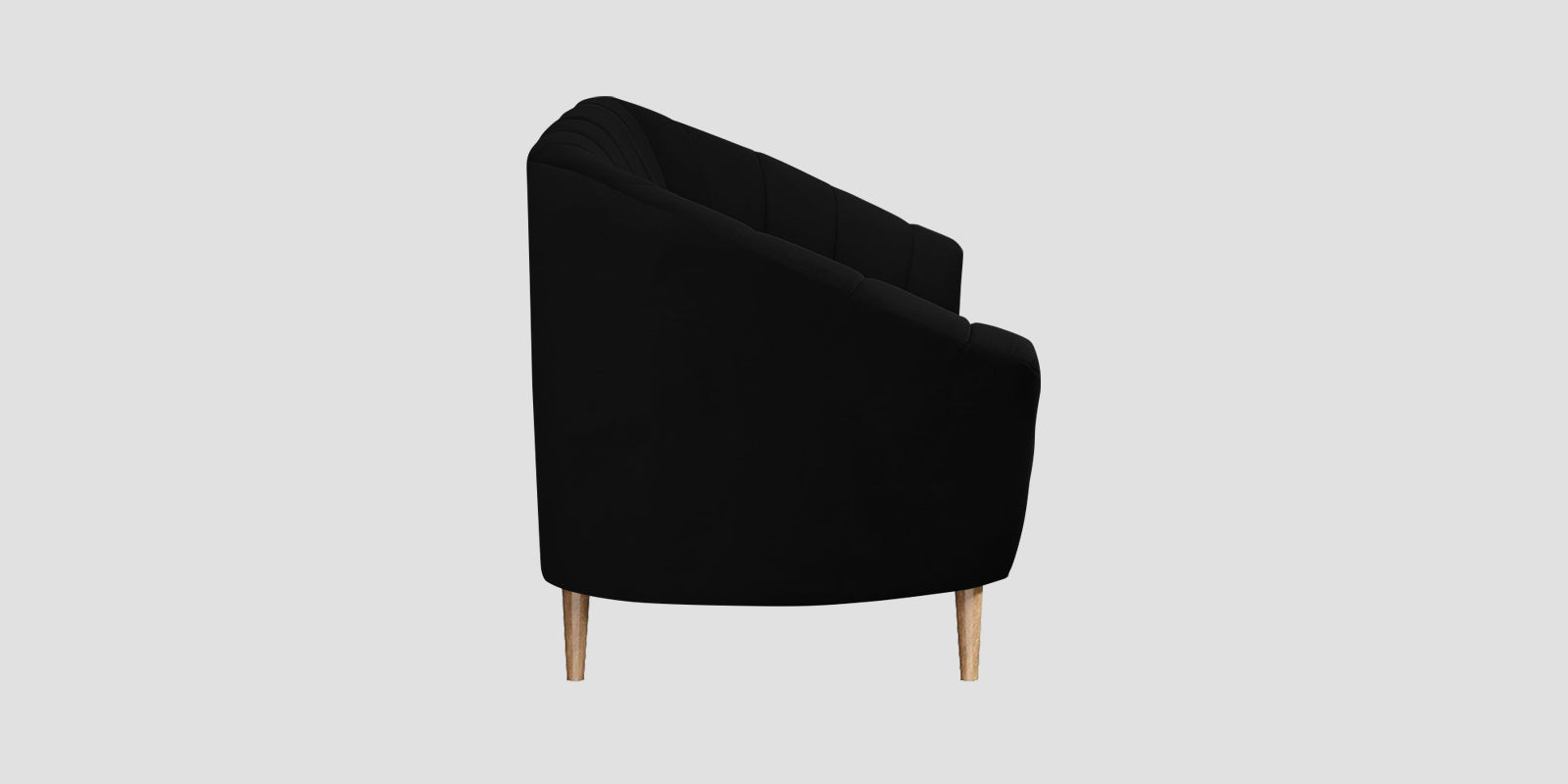 Kaylee Velvet 2 Seater Sofa In Adam Black Colour - Febonic Living