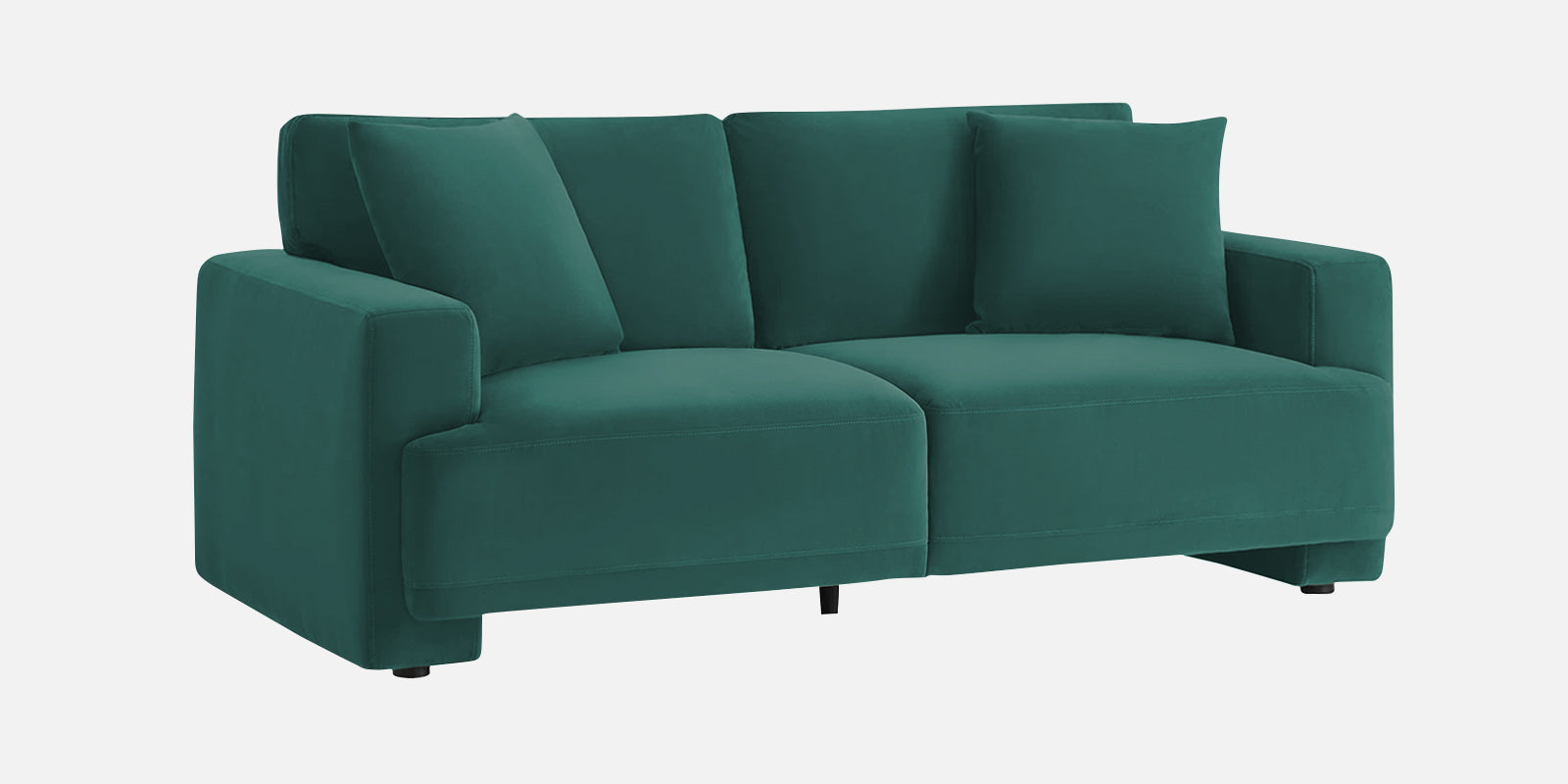 Kosta Velvet 2 Seater Sofa In Pine Green Colour - Febonic Living