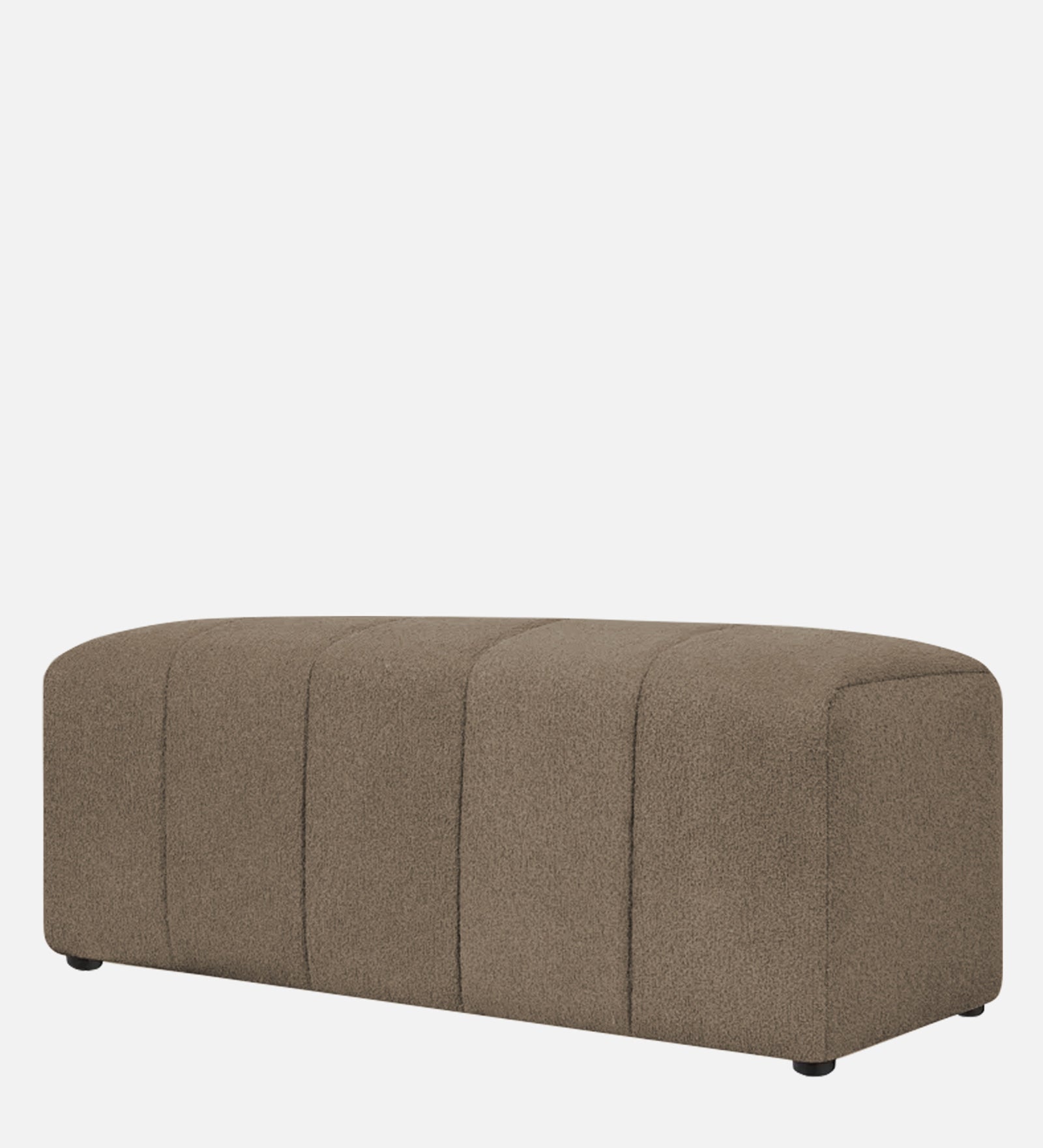 Rexi Boucle Fabric Bench In Caro Beige Colour - Febonic Living